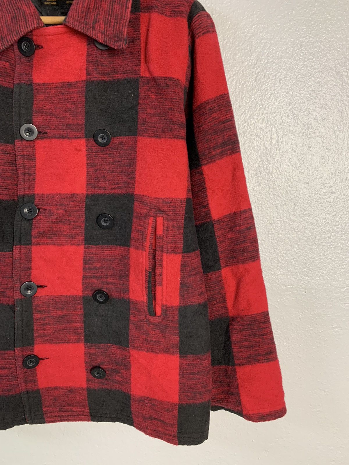 Japanese Brand Brents Plaid Double Breast Jacket Size US M / EU 48-50 / 2 - 2 Thumbnail