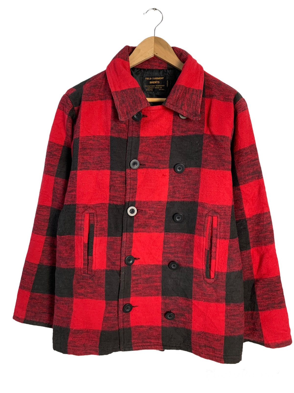 Japanese Brand Brents Plaid Double Breast Jacket Size US M / EU 48-50 / 2 - 1 Thumbnail