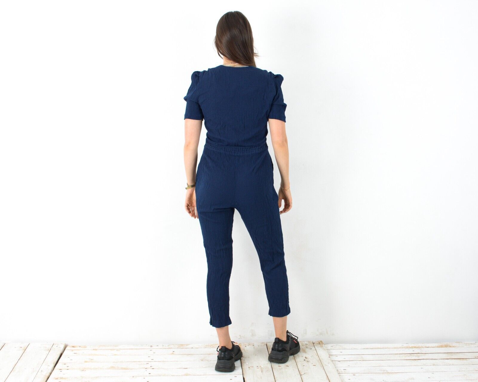 Vintage 90's Overall Jumpsuit Button Chore Summer French Petite Size S / US 4 / IT 40 - 4 Thumbnail