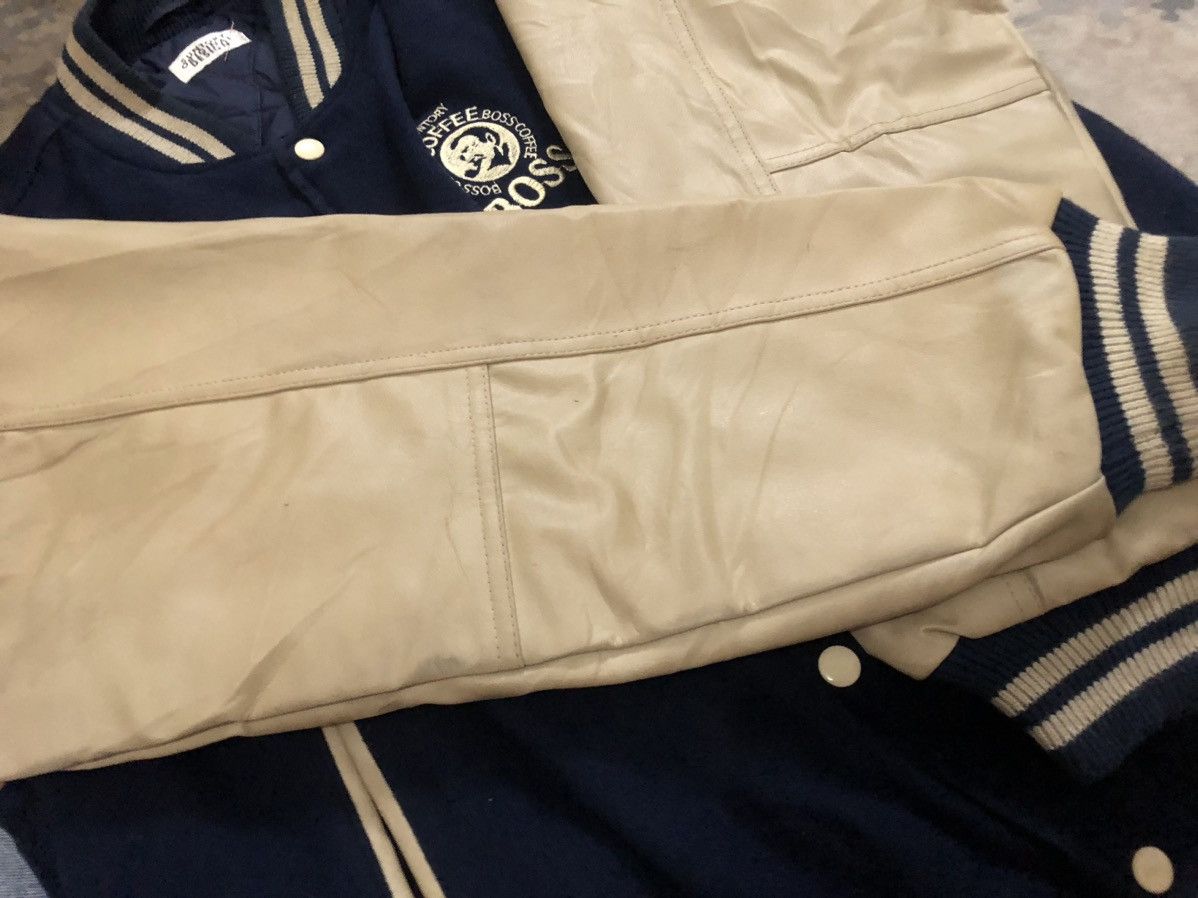Japanese Brand × Vintage RARE!! VINTAGE SUNTORY COFFEE BOSS WOOL VARSITY JACKET Size US L / EU 52-54 / 3 - 11 Thumbnail