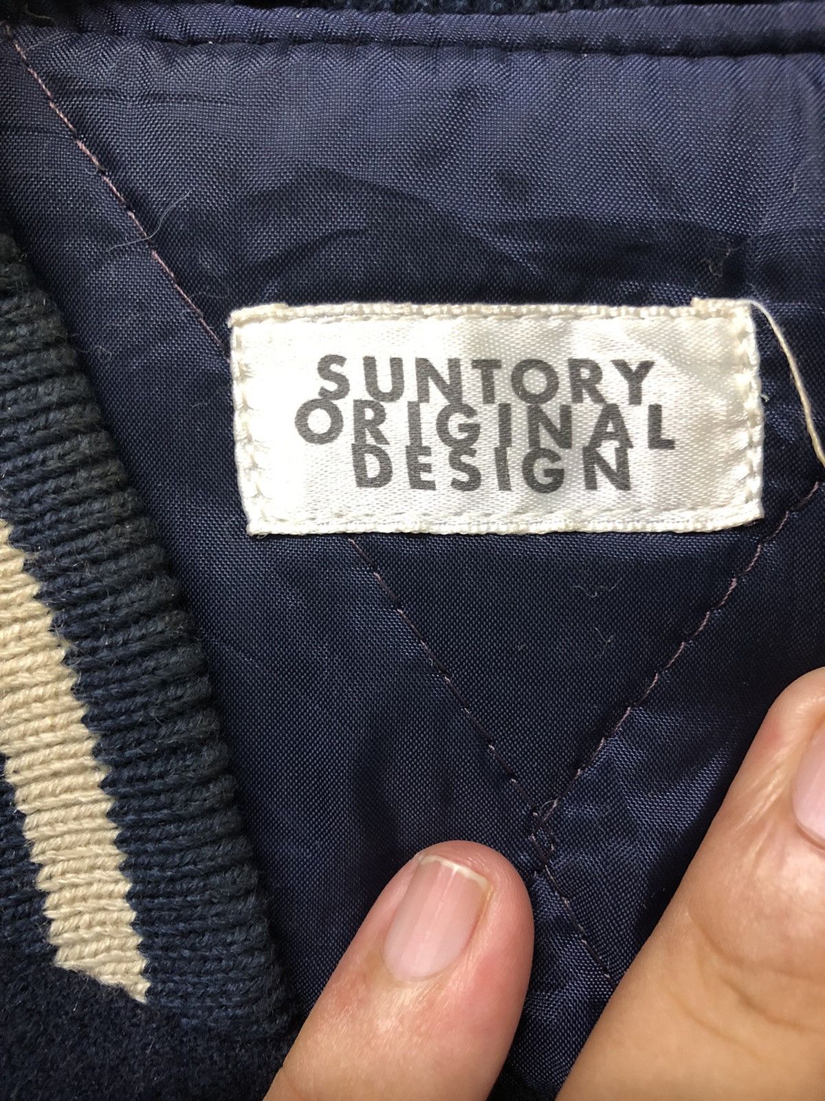 Japanese Brand × Vintage RARE!! VINTAGE SUNTORY COFFEE BOSS WOOL VARSITY JACKET Size US L / EU 52-54 / 3 - 12 Thumbnail