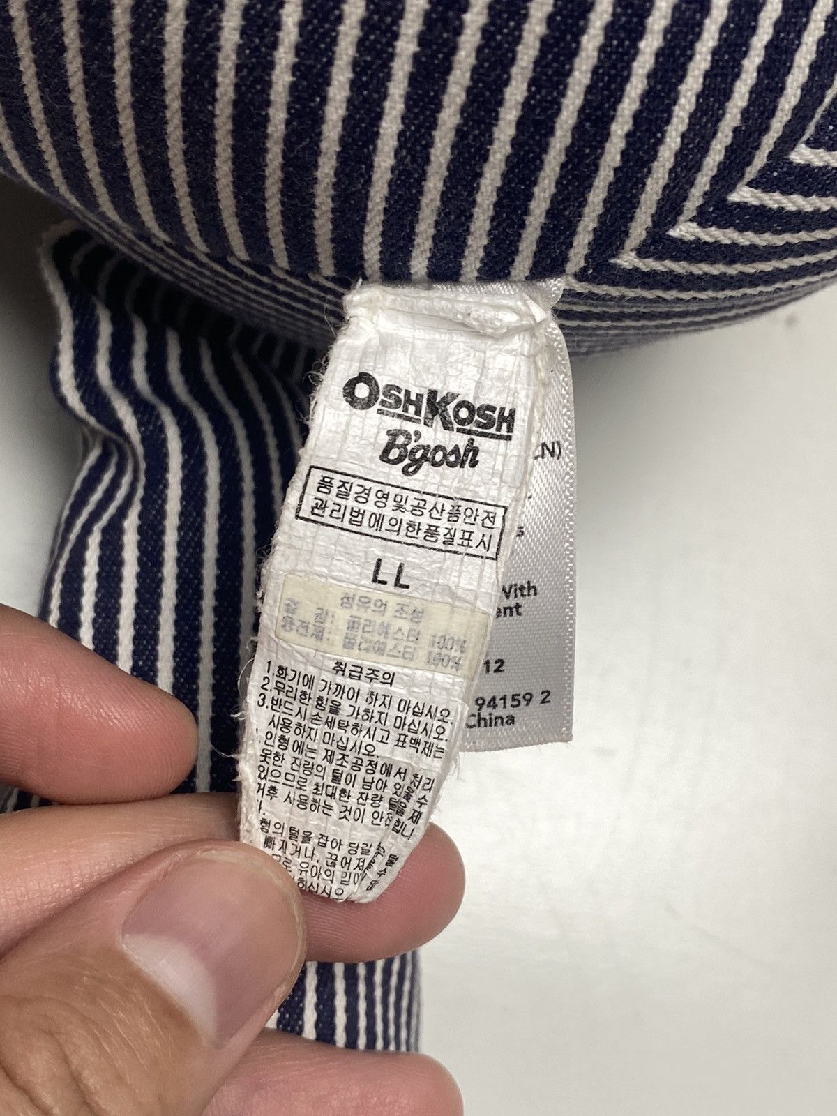 Japanese Brand × Oshkosh ☠️NEEDGONE☠️1990s Oshkosh - Iconic Hickory Teddy Bear Size ONE SIZE - 4 Thumbnail