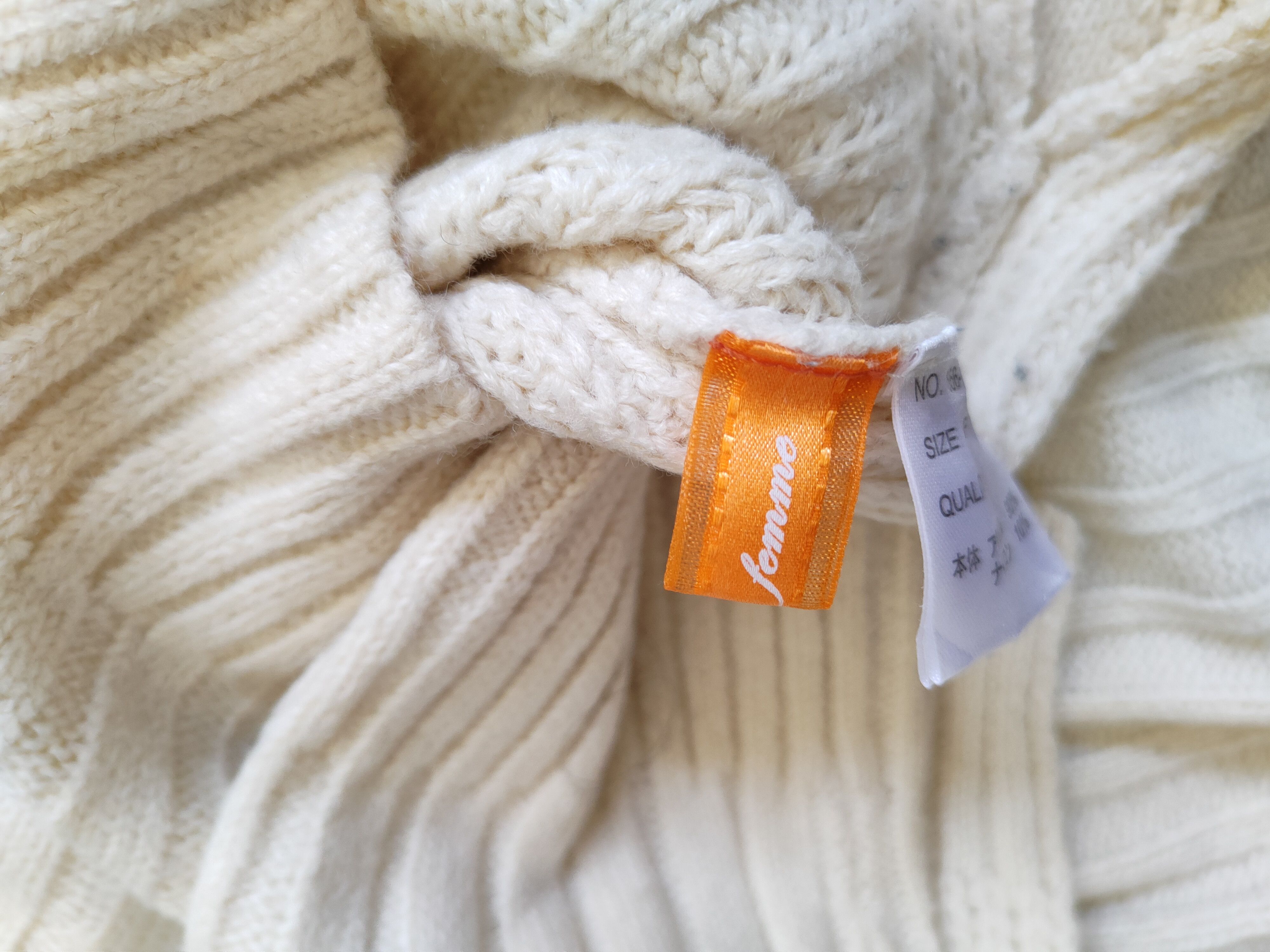 Homespun Knitwear × Japanese Brand HVC Femme Cream Knitwear Sweater #5939 Size M / US 6-8 / IT 42-44 - 11 Thumbnail