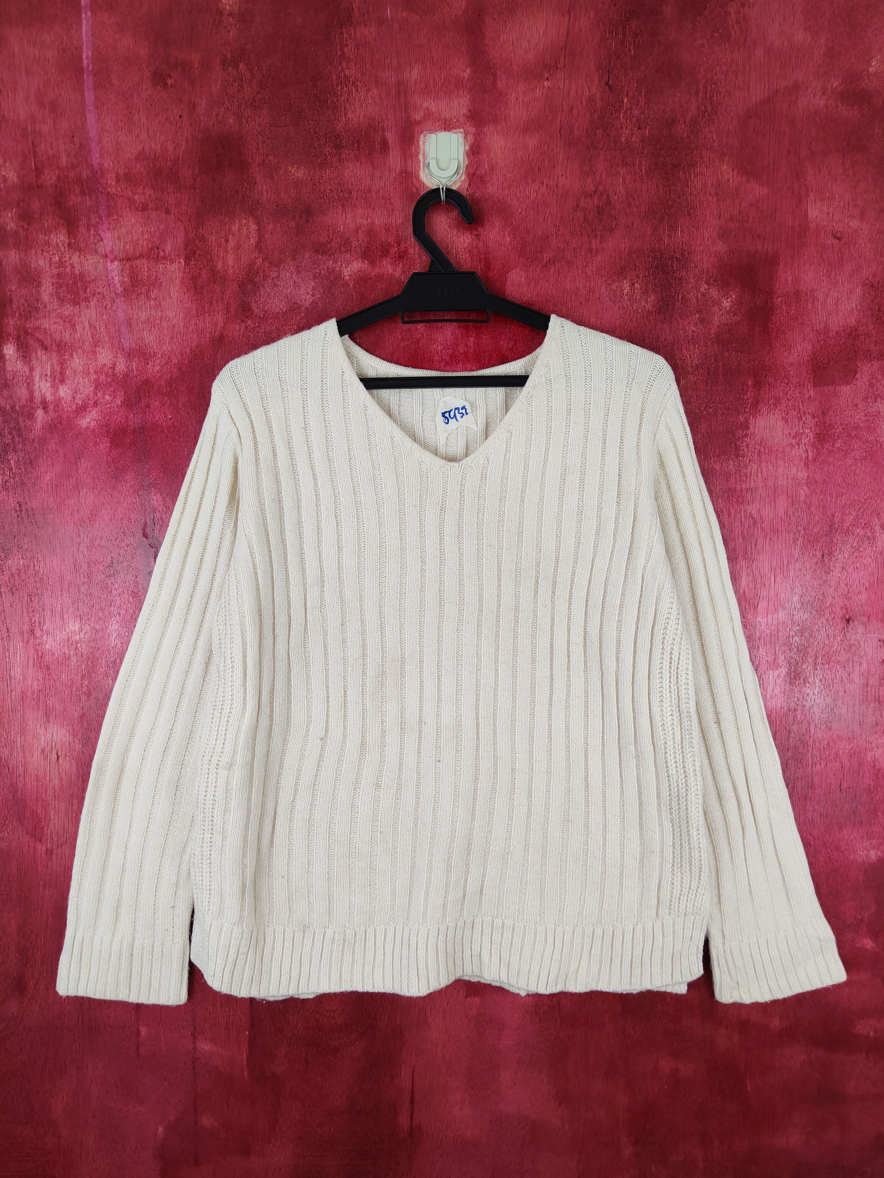 Homespun Knitwear × Japanese Brand HVC Femme Cream Knitwear Sweater #5939 Size M / US 6-8 / IT 42-44 - 1 Thumbnail