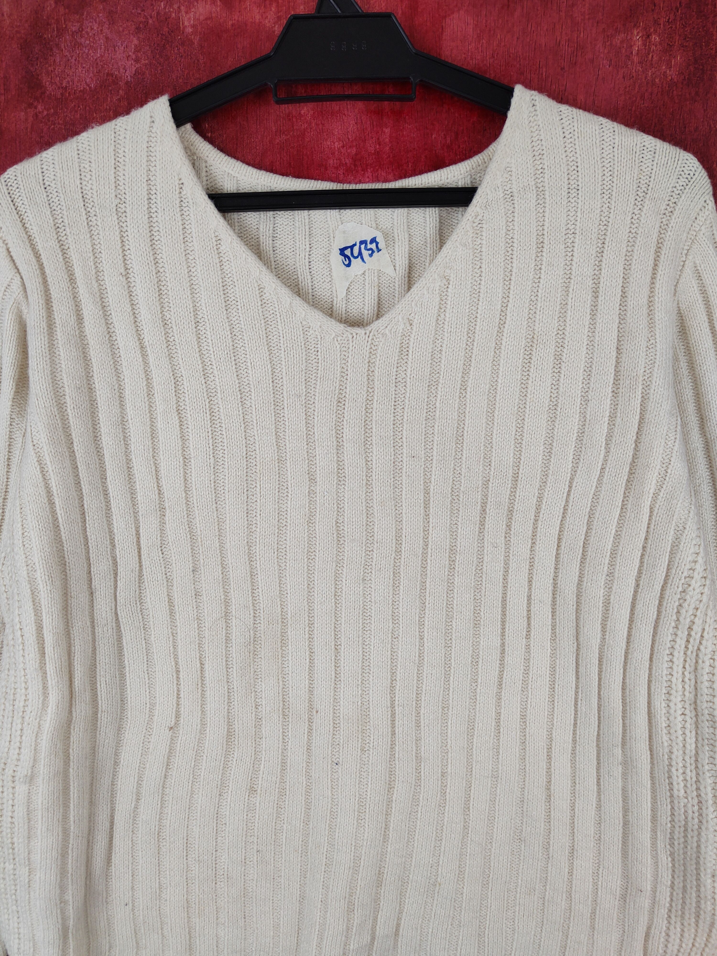 Homespun Knitwear × Japanese Brand HVC Femme Cream Knitwear Sweater #5939 Size M / US 6-8 / IT 42-44 - 2 Thumbnail