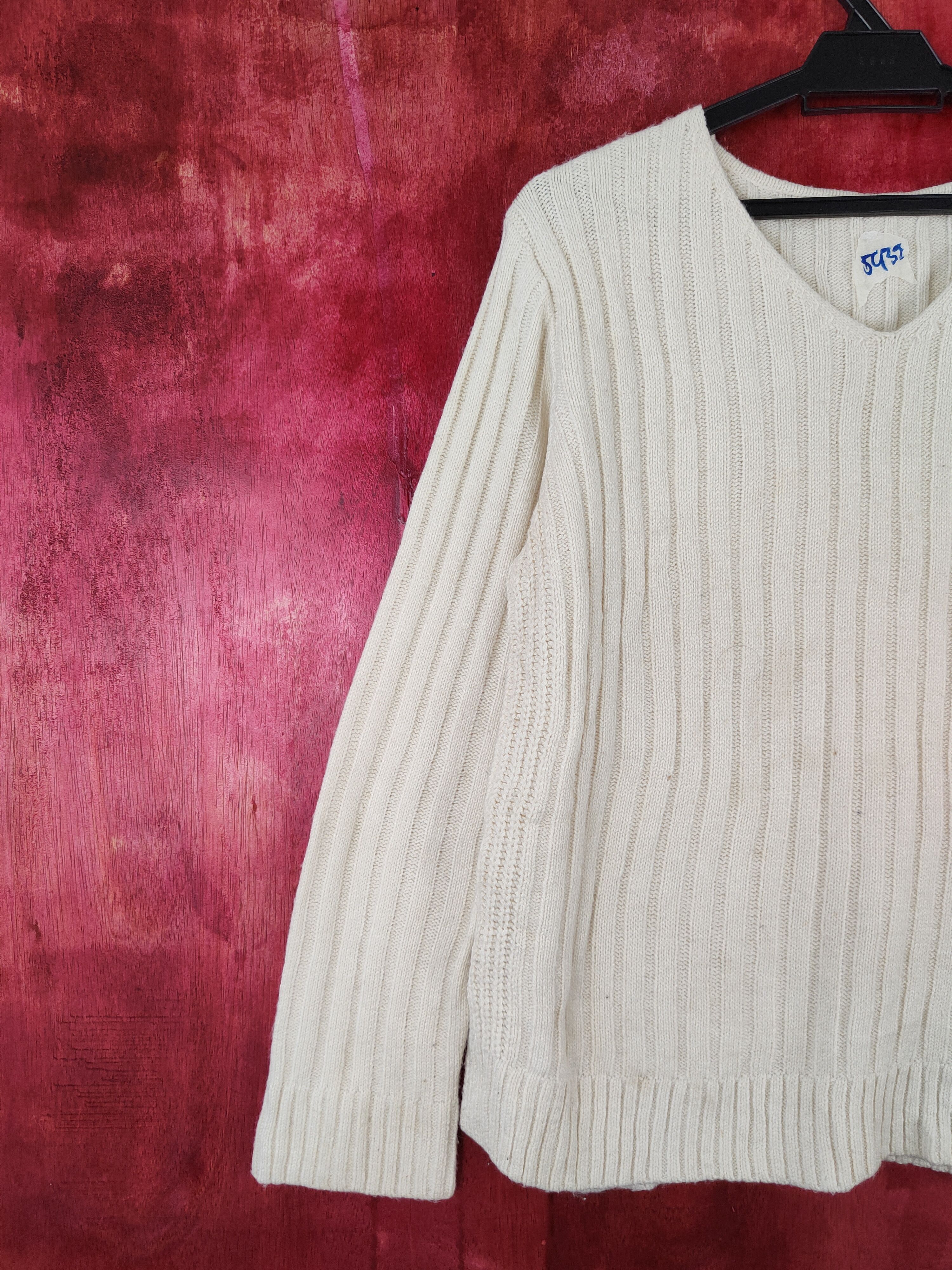 Homespun Knitwear × Japanese Brand HVC Femme Cream Knitwear Sweater #5939 Size M / US 6-8 / IT 42-44 - 3 Thumbnail
