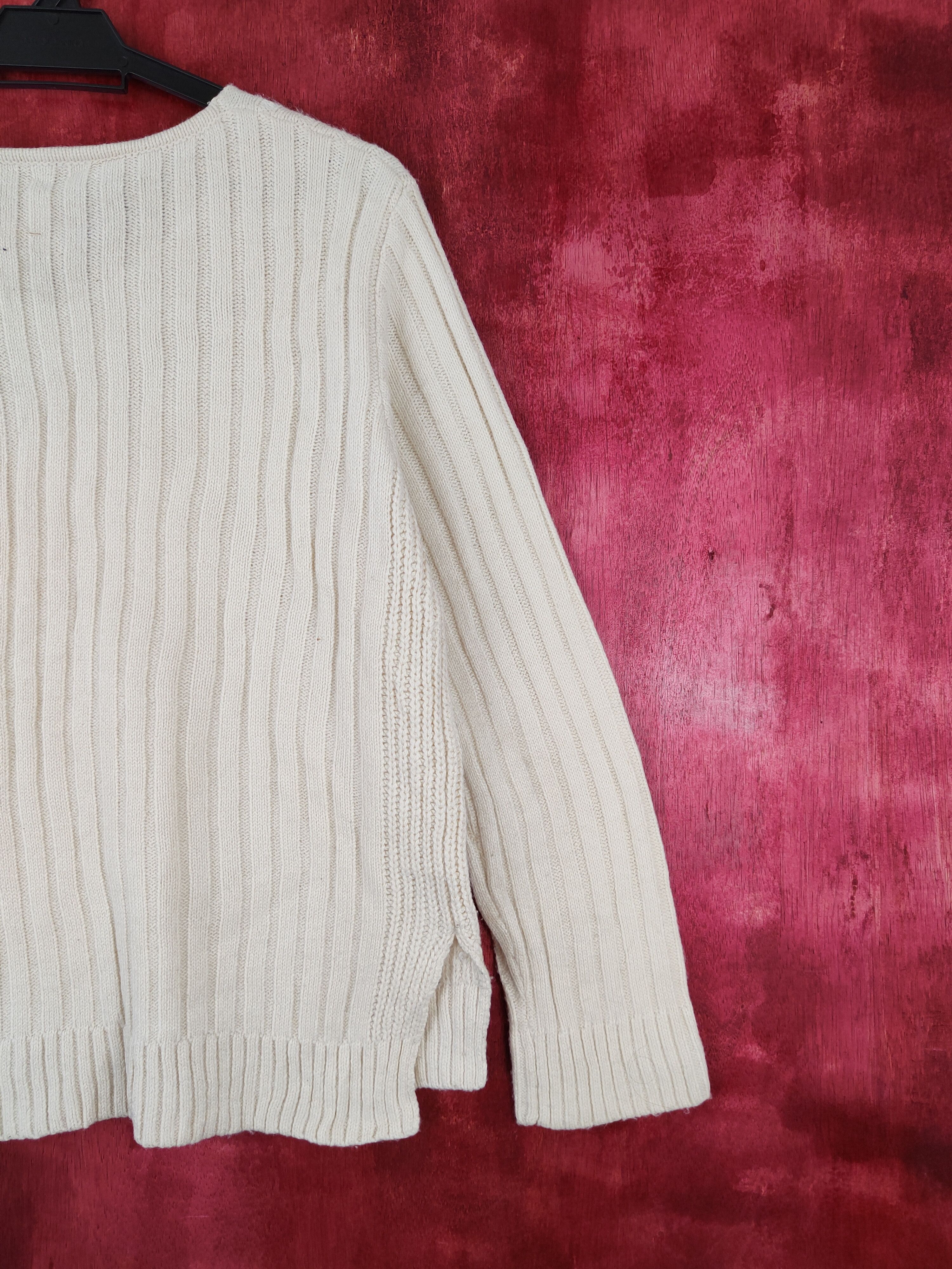 Homespun Knitwear × Japanese Brand HVC Femme Cream Knitwear Sweater #5939 Size M / US 6-8 / IT 42-44 - 9 Thumbnail