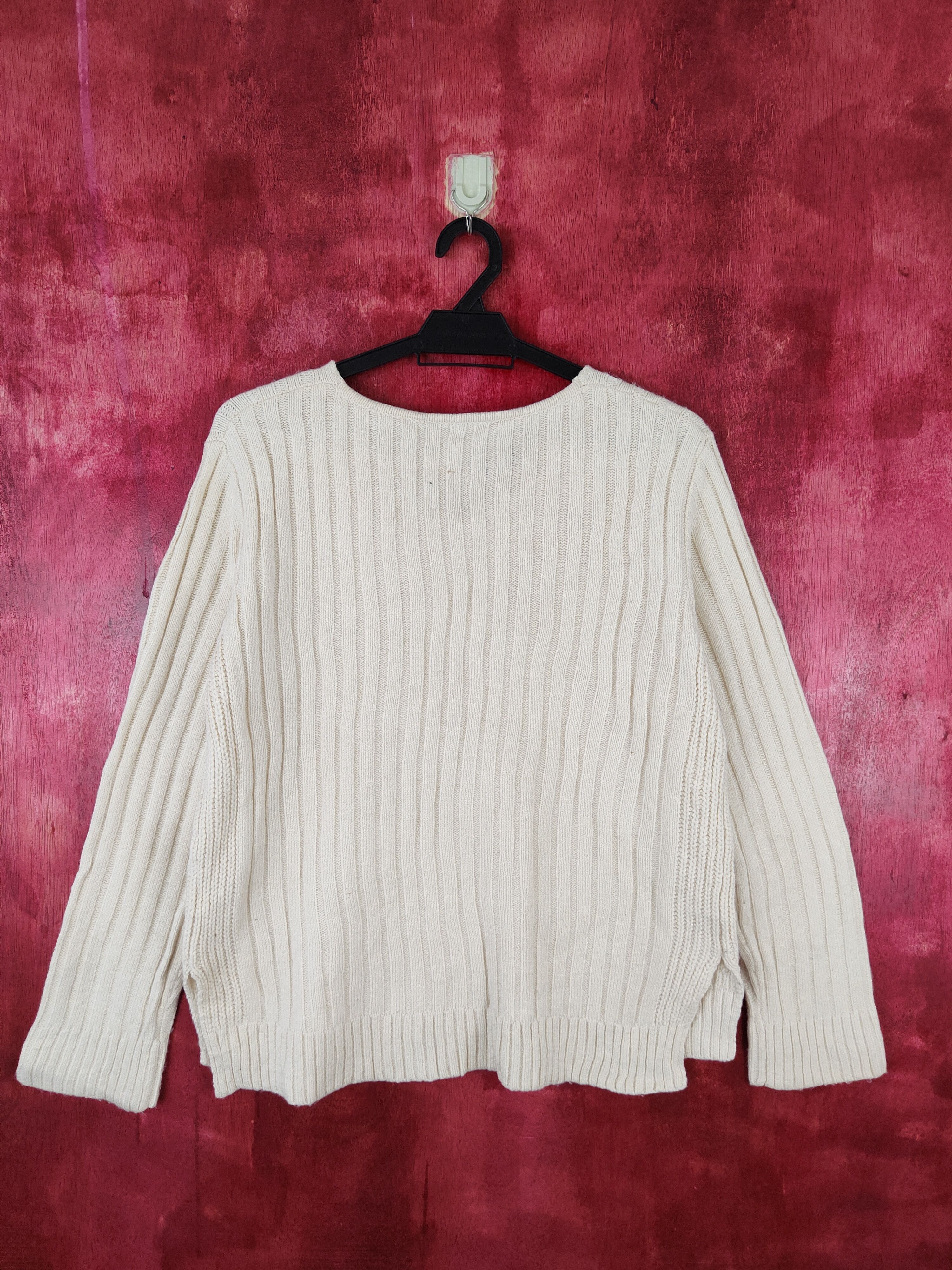 Homespun Knitwear × Japanese Brand HVC Femme Cream Knitwear Sweater #5939 Size M / US 6-8 / IT 42-44 - 7 Thumbnail