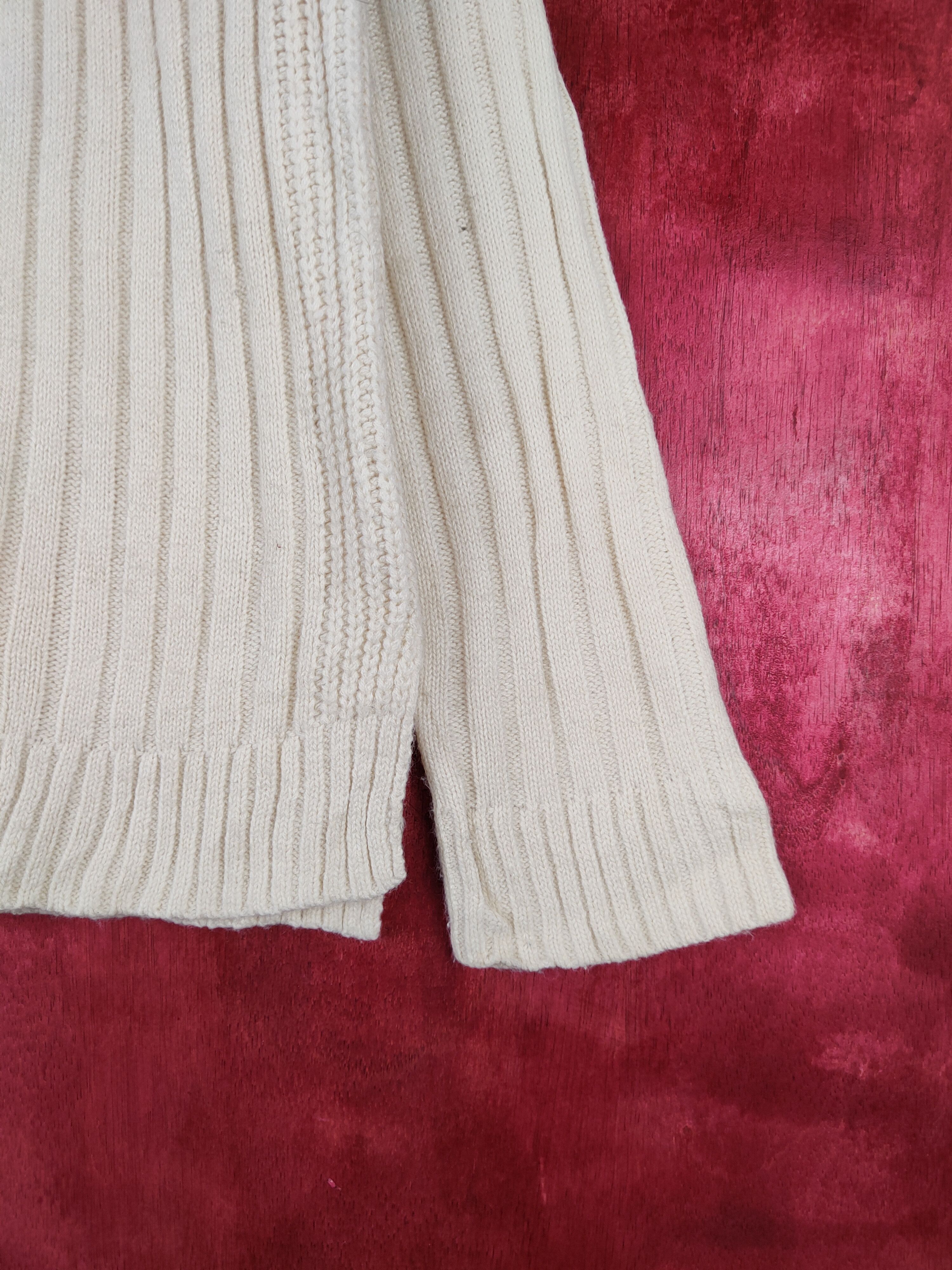 Homespun Knitwear × Japanese Brand HVC Femme Cream Knitwear Sweater #5939 Size M / US 6-8 / IT 42-44 - 6 Thumbnail