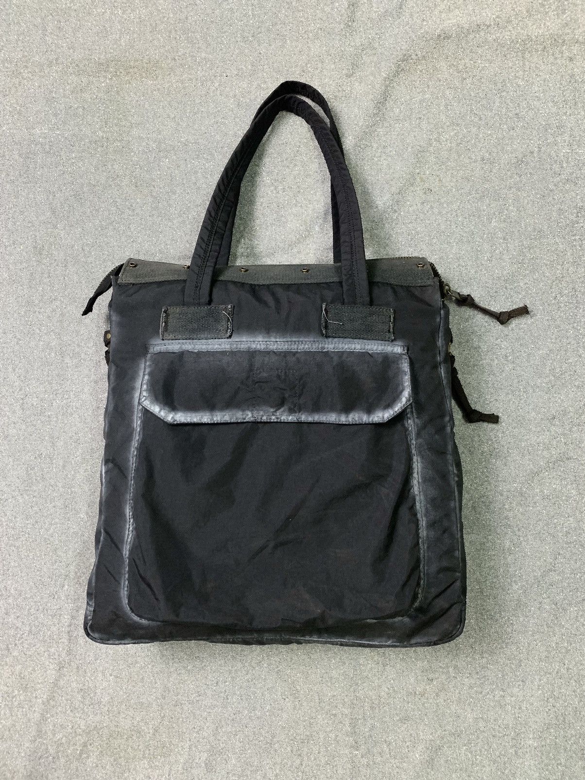 image of Tough Jean Smith Military Design Tote Bag in Web Gray, Men's