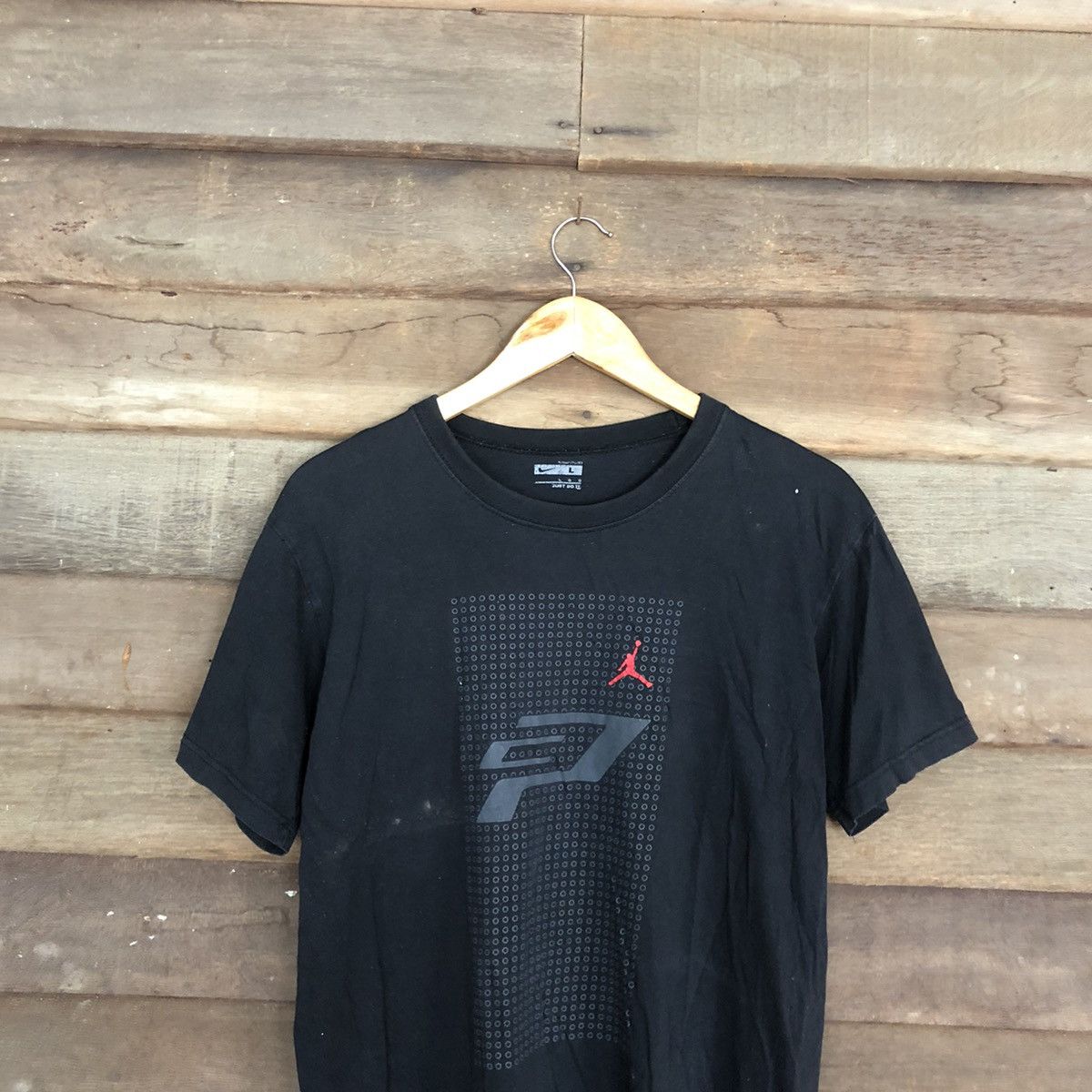 Japanese Brand Nike X Jordan Black Short Sleeve Shirt #c1183 Size US M / EU 48-50 / 2 - 2 Thumbnail