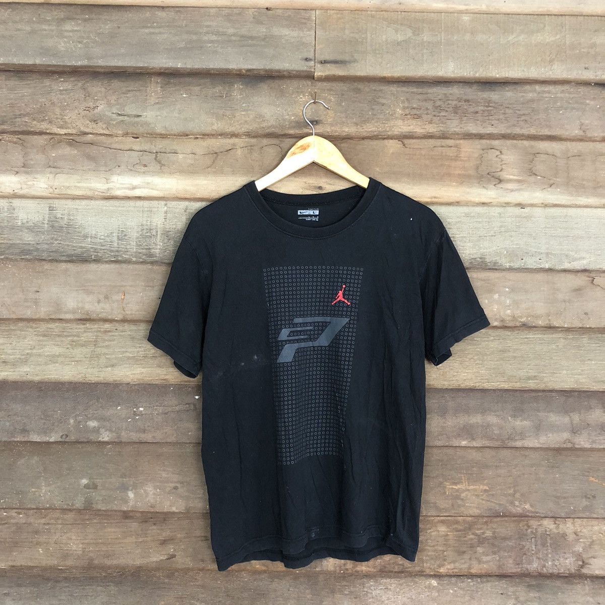 Japanese Brand Nike X Jordan Black Short Sleeve Shirt #c1183 Size US M / EU 48-50 / 2 - 1 Thumbnail