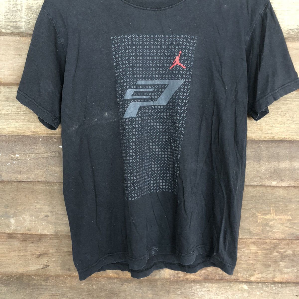 Japanese Brand Nike X Jordan Black Short Sleeve Shirt #c1183 Size US M / EU 48-50 / 2 - 6 Thumbnail