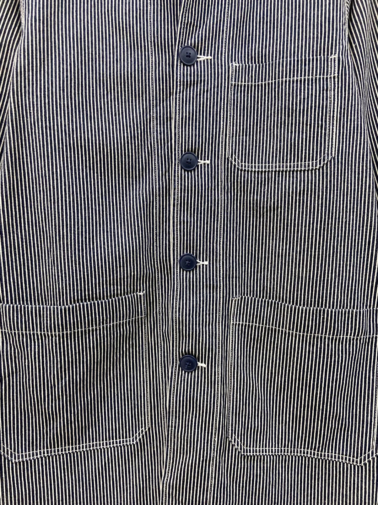 Other Rare GU Long Denim Jacket Hickory Stripe Size US S / EU 44-46 / 1 - 6 Thumbnail