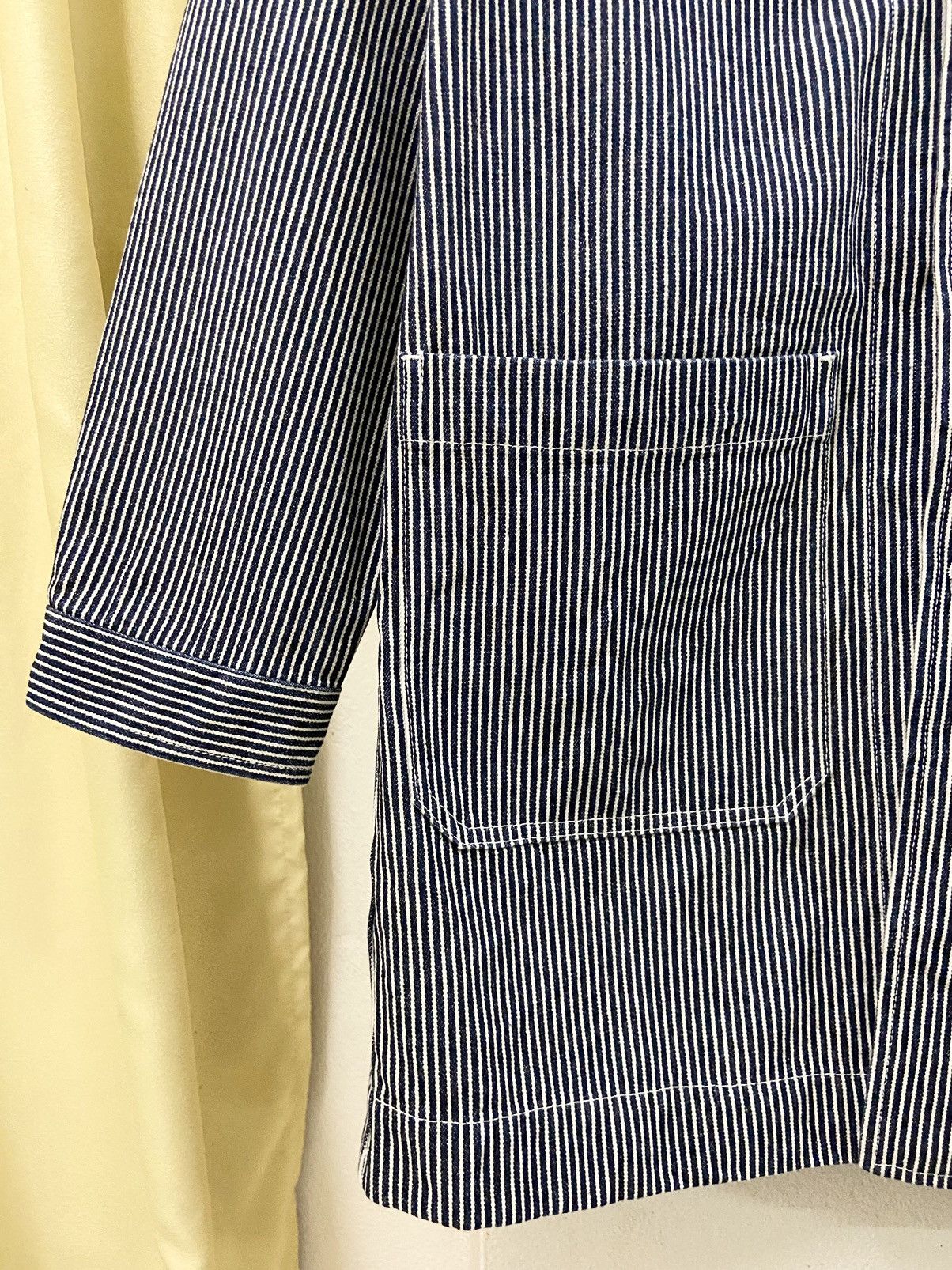 Other Rare GU Long Denim Jacket Hickory Stripe Size US S / EU 44-46 / 1 - 4 Thumbnail