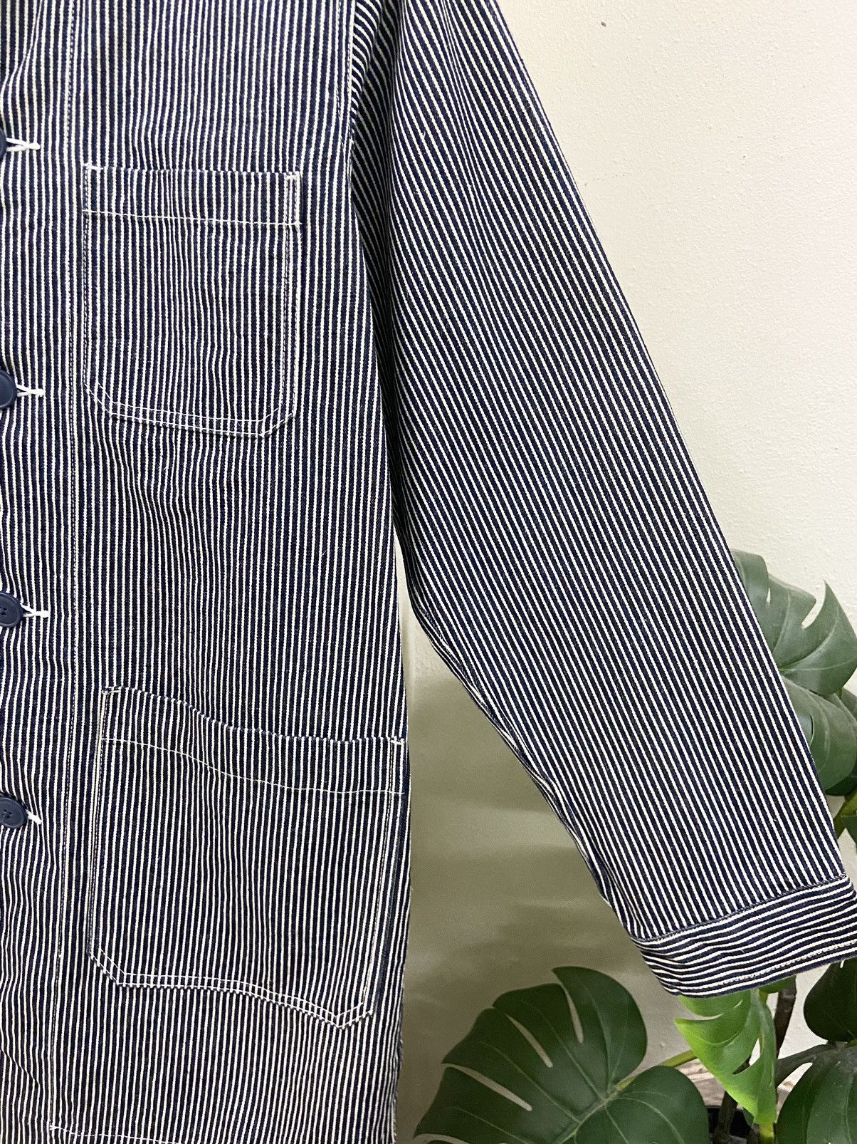 Other Rare GU Long Denim Jacket Hickory Stripe Size US S / EU 44-46 / 1 - 10 Thumbnail
