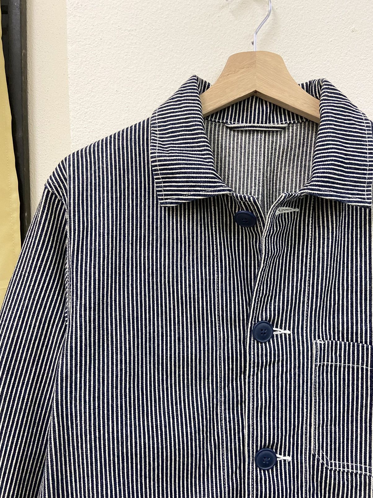 Other Rare GU Long Denim Jacket Hickory Stripe Size US S / EU 44-46 / 1 - 2 Thumbnail