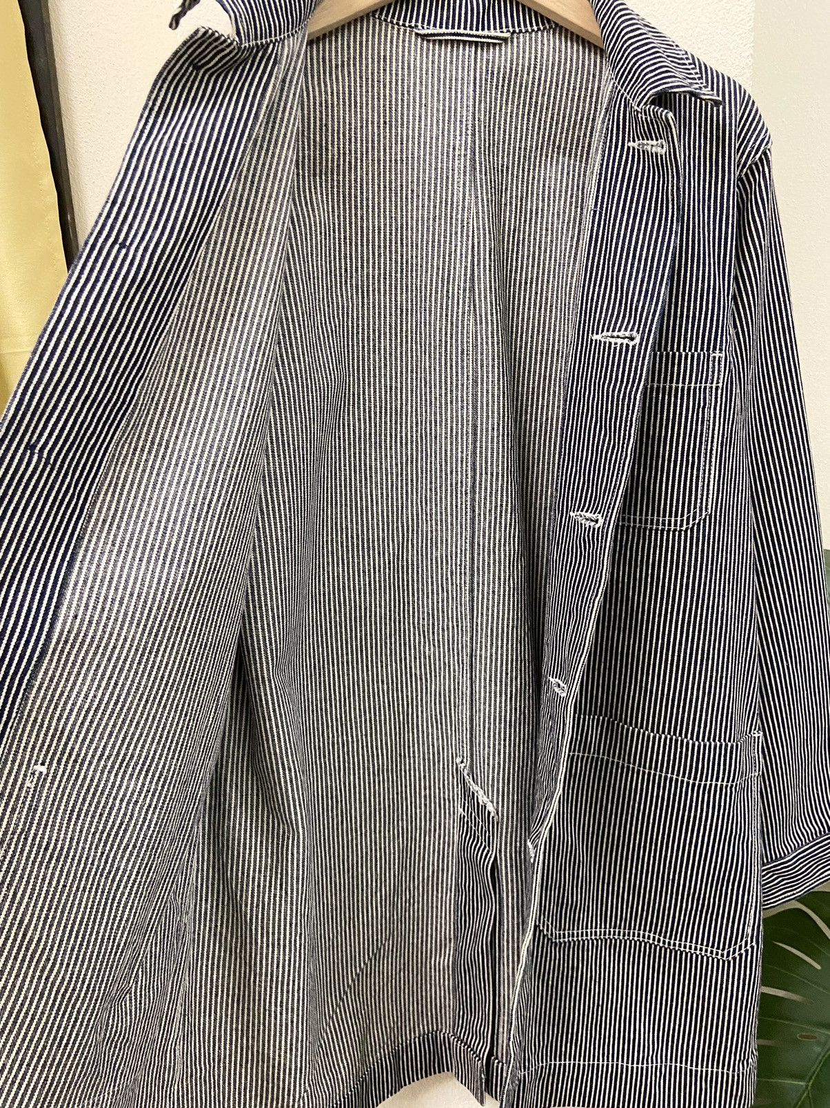 Other Rare GU Long Denim Jacket Hickory Stripe Size US S / EU 44-46 / 1 - 17 Thumbnail