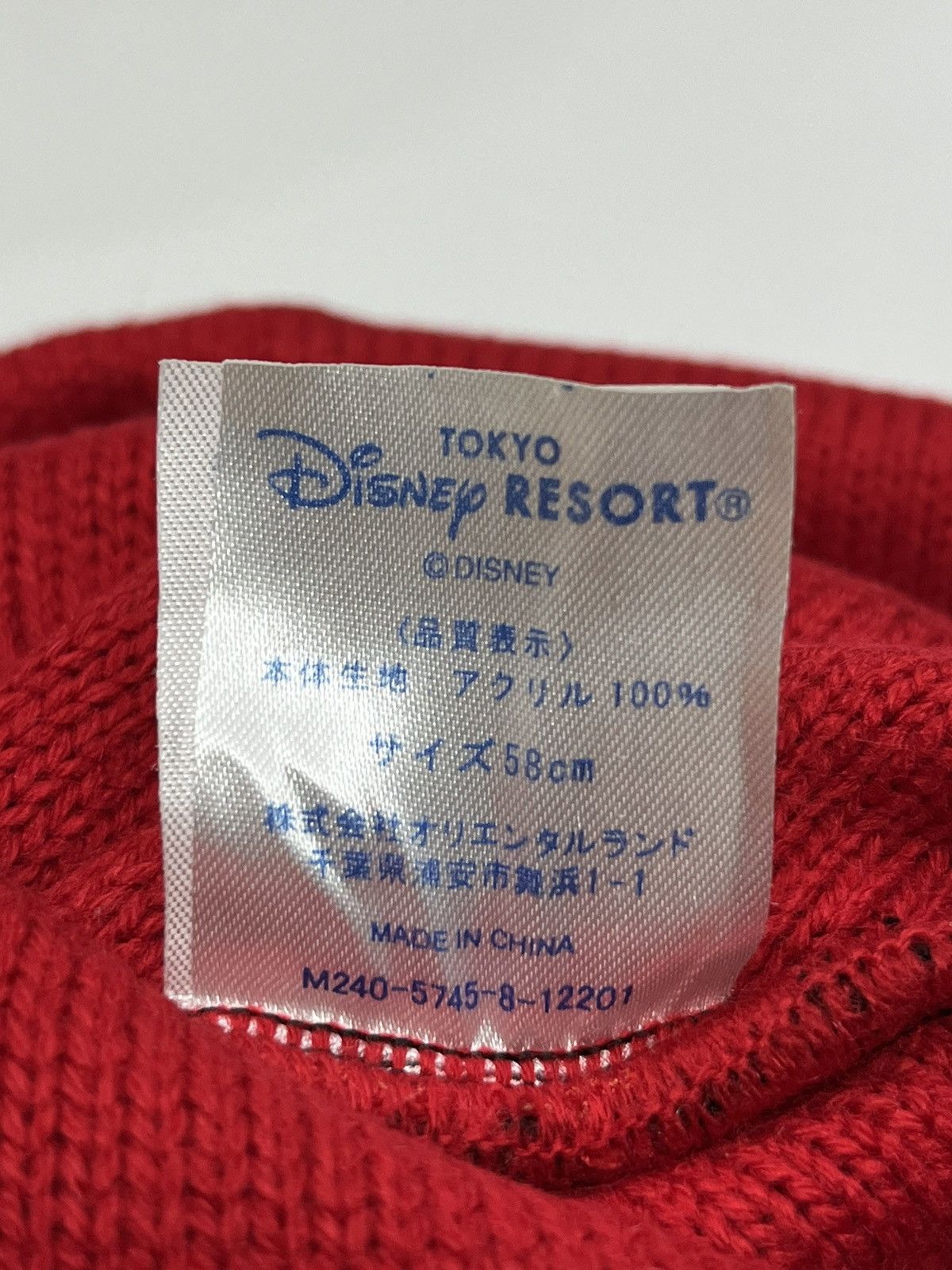 Mickey Mouse TOKYO DISNEY MICKEY MOUSE Acrylic Ear Beanie Hat Size ONE SIZE - 6 Thumbnail