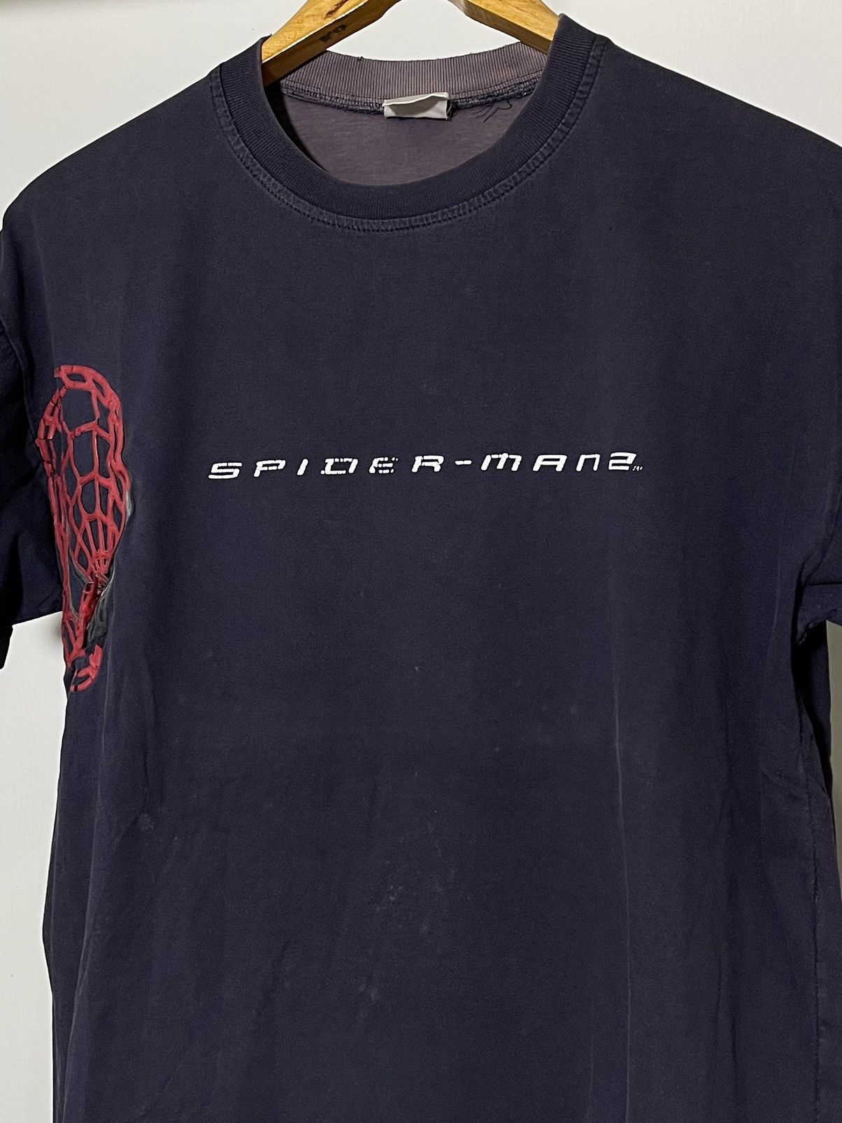 Marvel Comics VINTAGE Y2K 2004 SPIDER-MAN 2 SONY MOVIE PROMO T-SHIRT Size US L / EU 52-54 / 3 - 2 Thumbnail