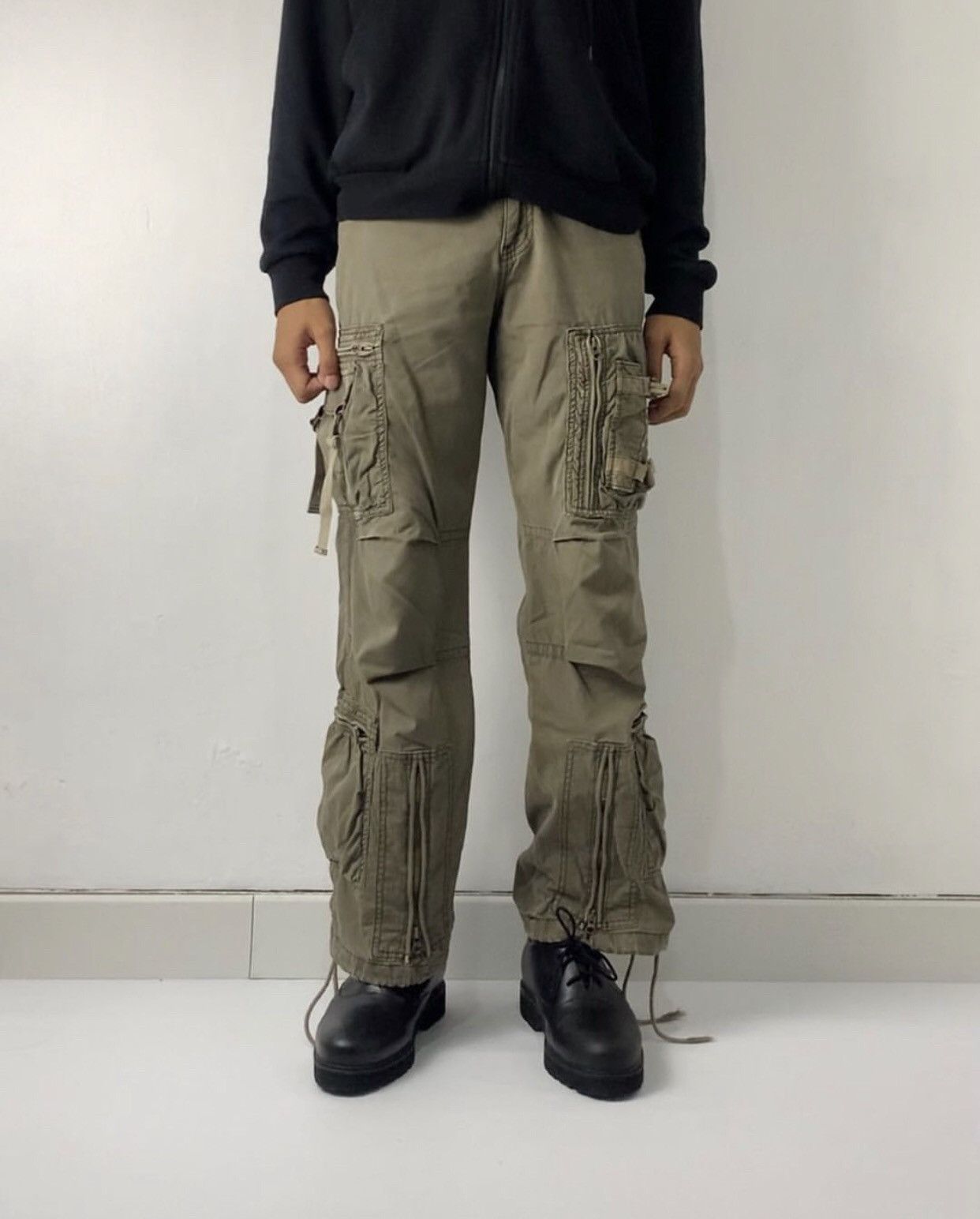 Hysteric Glamour Japanese Army Cargo Pants Multi Pocket Tactical