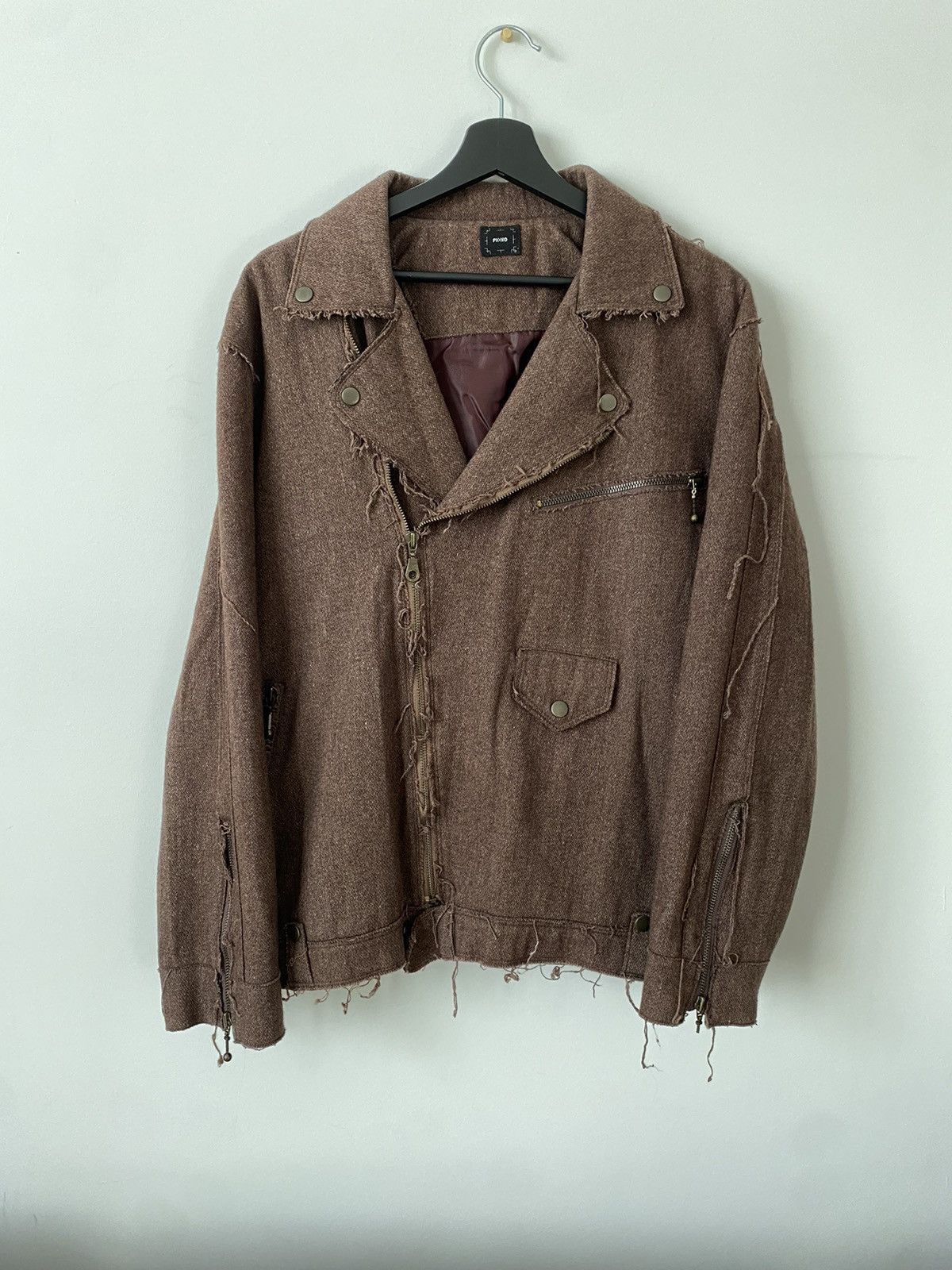 Vintage Japanese Brand Wool Biker Jacket