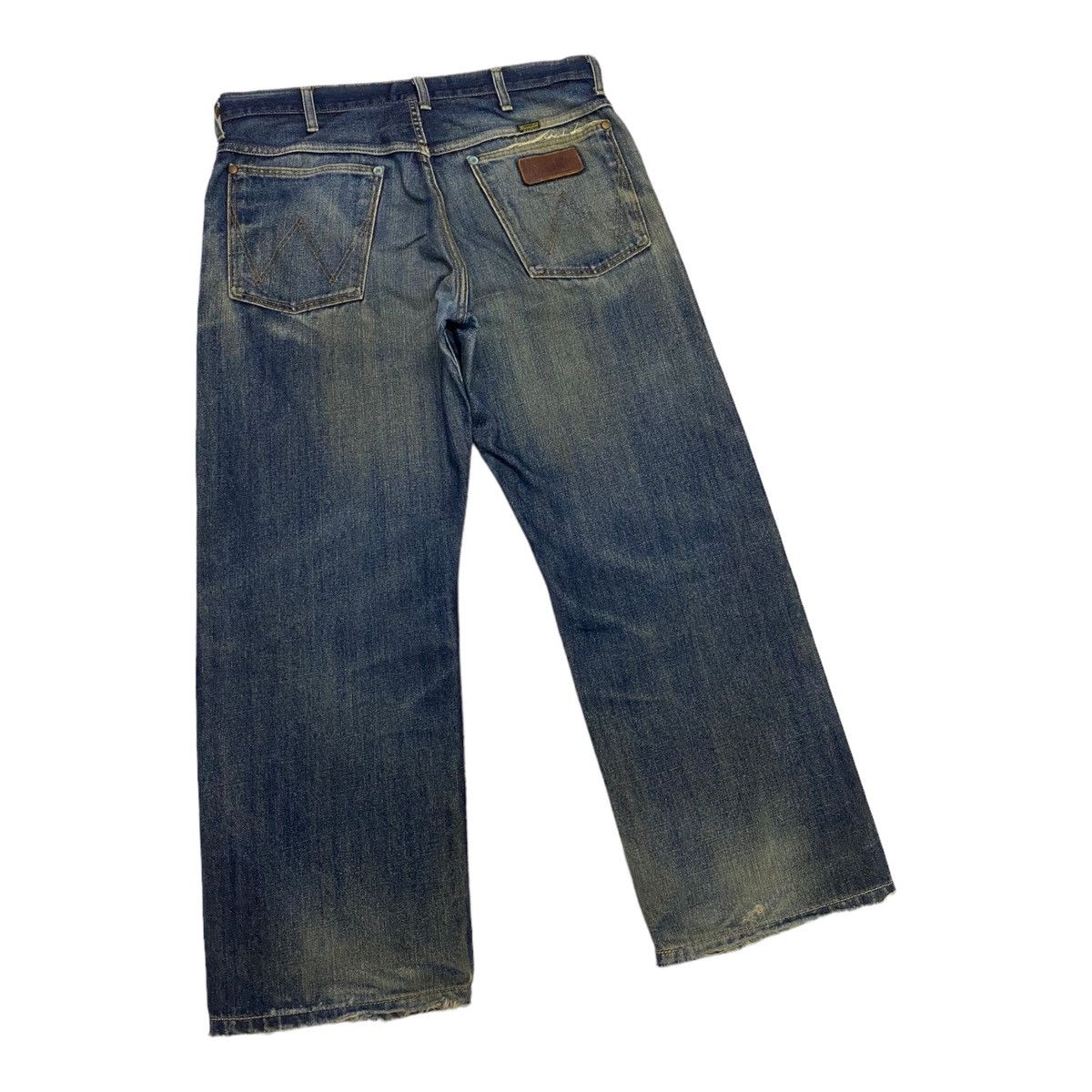 Vintage WRANGLER X MY NEIGHBORS THE YAMADAS CUSTOM DENIM PANTS Size US 35 - 9 Thumbnail
