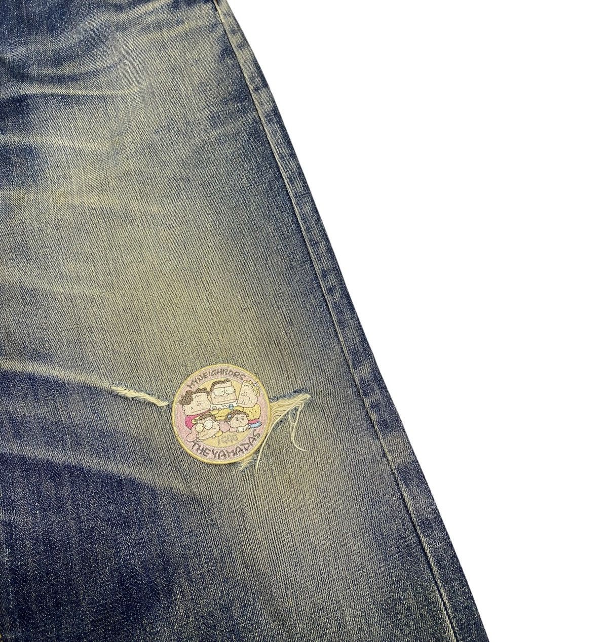 Vintage WRANGLER X MY NEIGHBORS THE YAMADAS CUSTOM DENIM PANTS Size US 35 - 5 Thumbnail