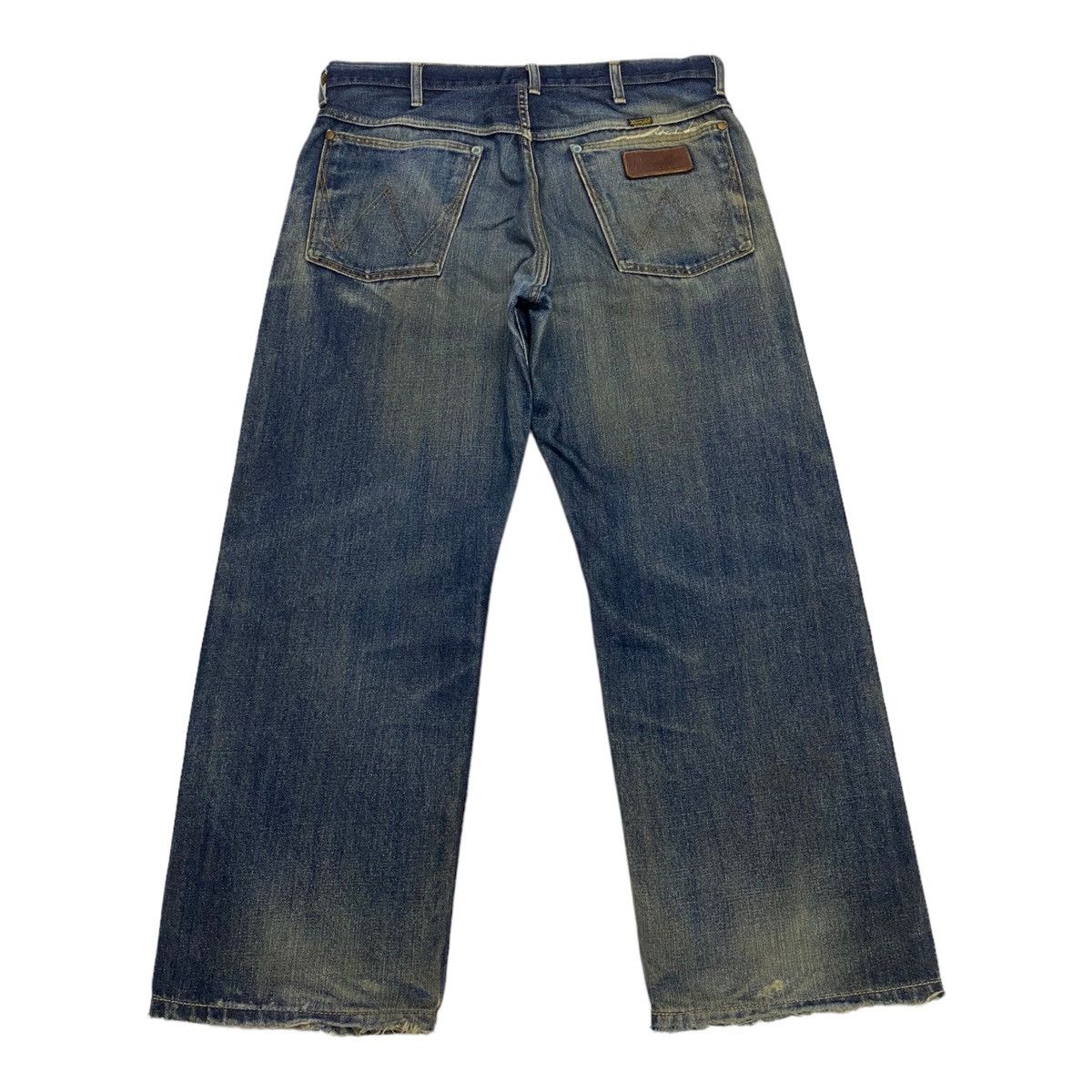 Vintage WRANGLER X MY NEIGHBORS THE YAMADAS CUSTOM DENIM PANTS Size US 35 - 7 Thumbnail