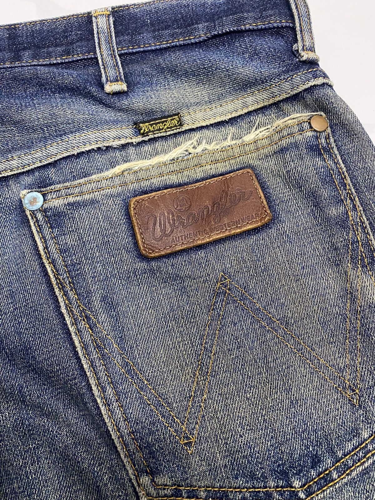 Vintage WRANGLER X MY NEIGHBORS THE YAMADAS CUSTOM DENIM PANTS Size US 35 - 11 Thumbnail