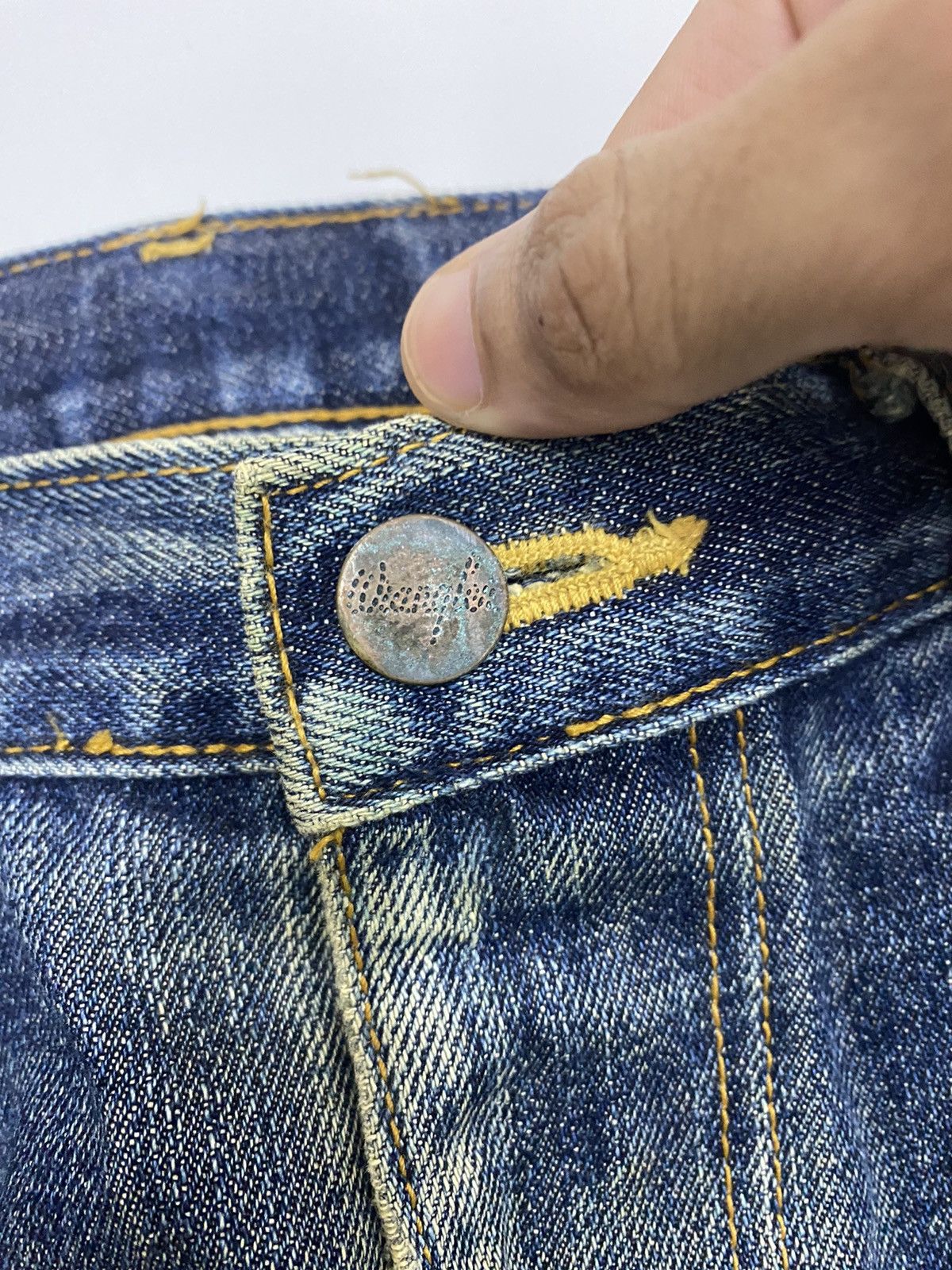 Vintage WRANGLER X MY NEIGHBORS THE YAMADAS CUSTOM DENIM PANTS Size US 35 - 10 Thumbnail