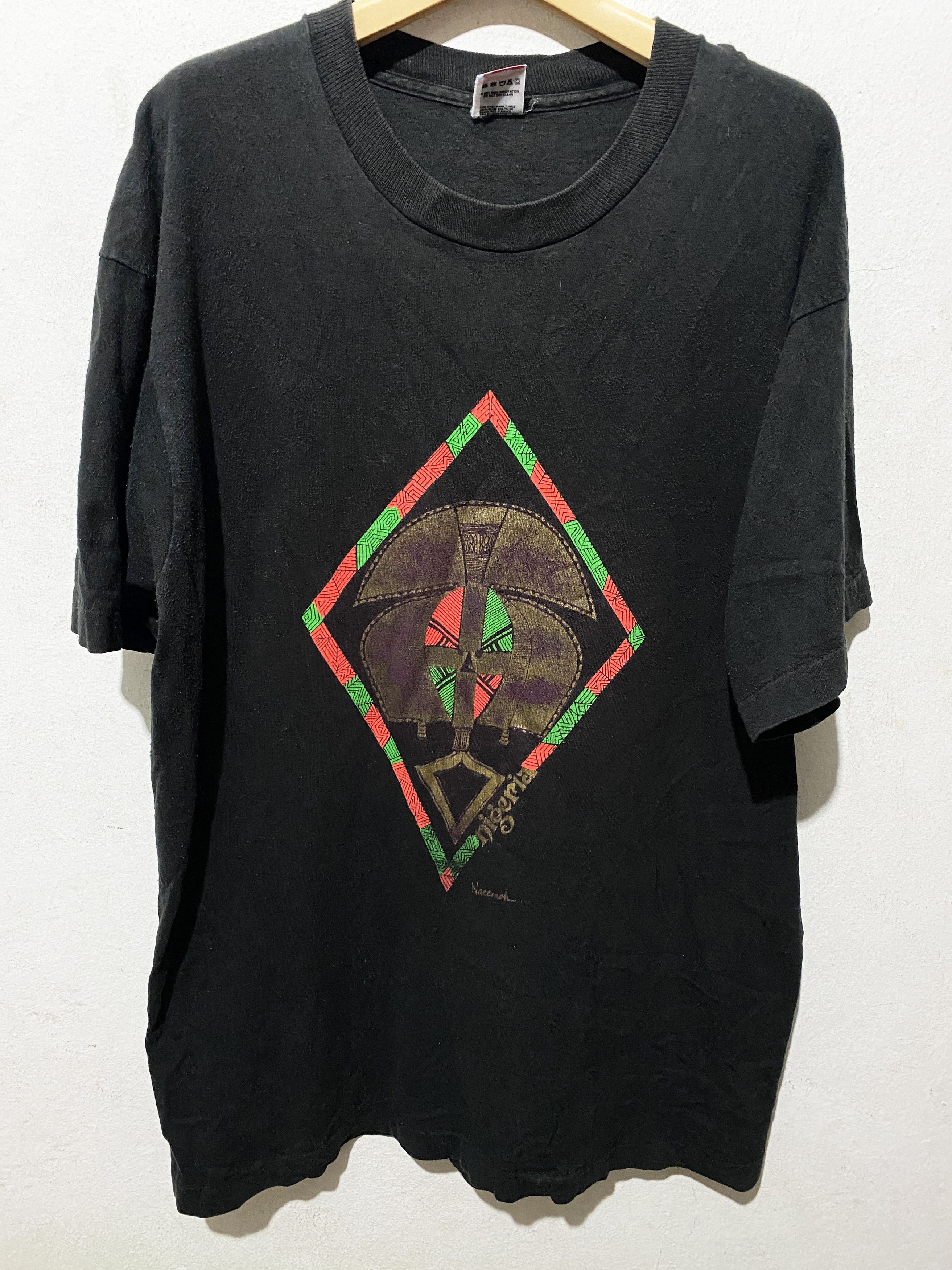 Vintage 90s Nigeria History Shirt