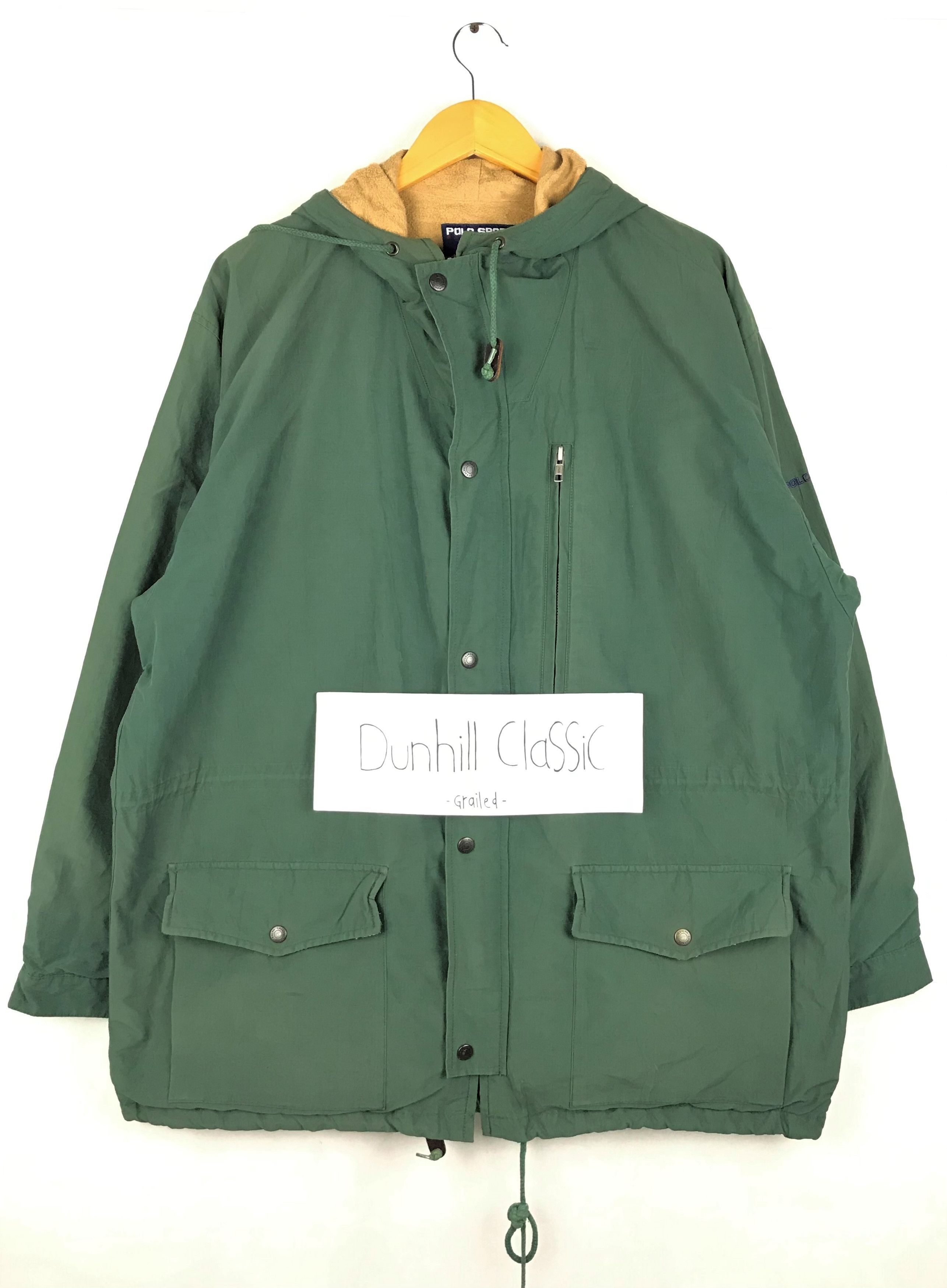 Ralph Lauren POLO GOLF Anorak Jacket, Men's Size L polyester wine-red Vintage Second Hand
