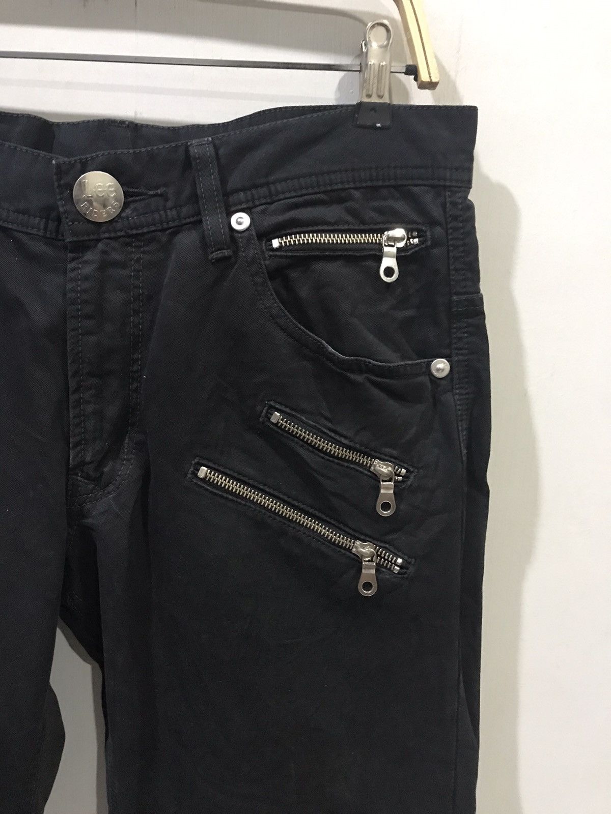 Lee Lee Riders Zipper Seditionaries Punk Street Slim Fit Pant Size US 33 - 2 Thumbnail