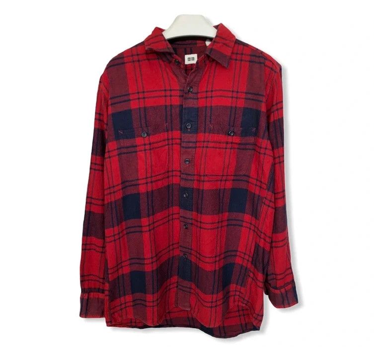 Uniqlo Japanese Brand Uniqlo Plaid Tartan Flannel Shirt 👕 | Grailed