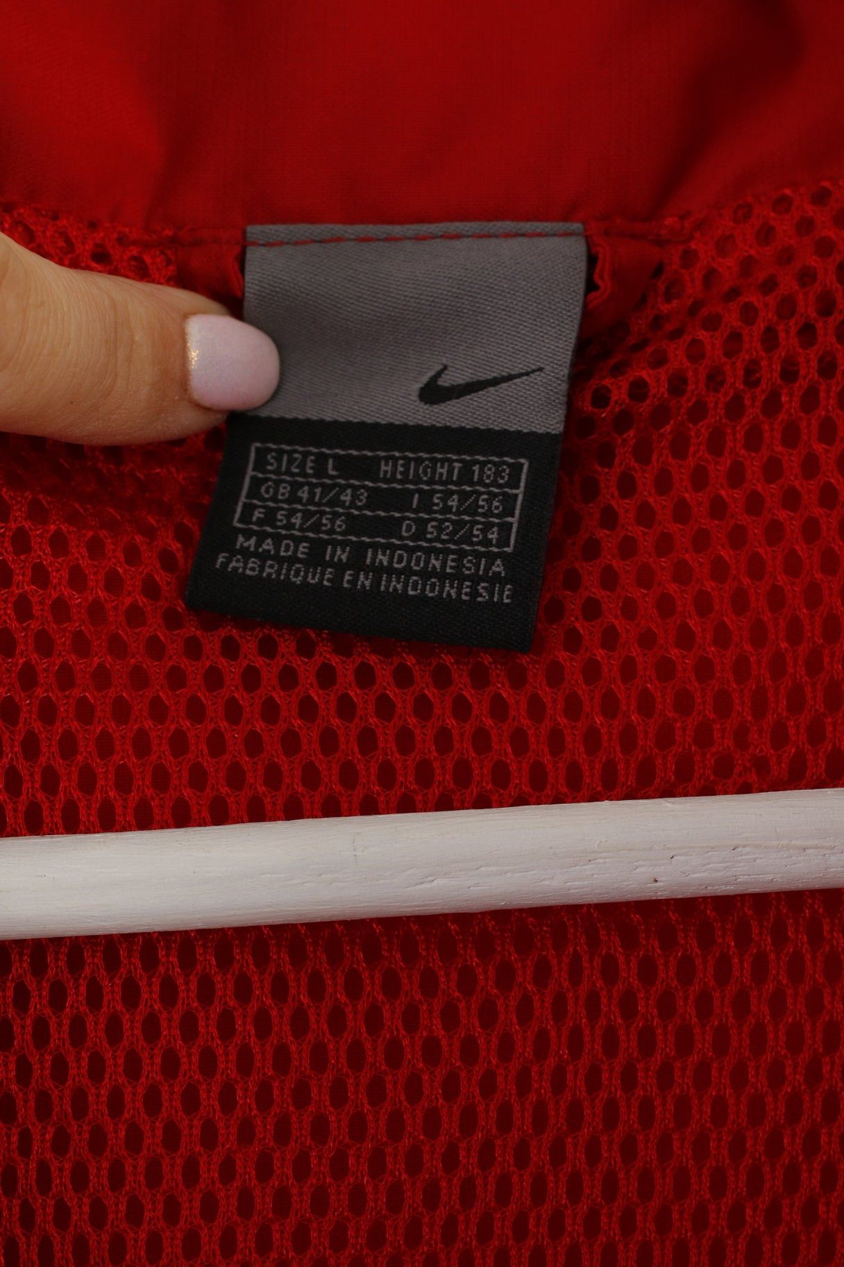 Nike Nike Mens L Jacket Red Active Full Zipper Nylon 2500 Size US L / EU 52-54 / 3 - 5 Thumbnail