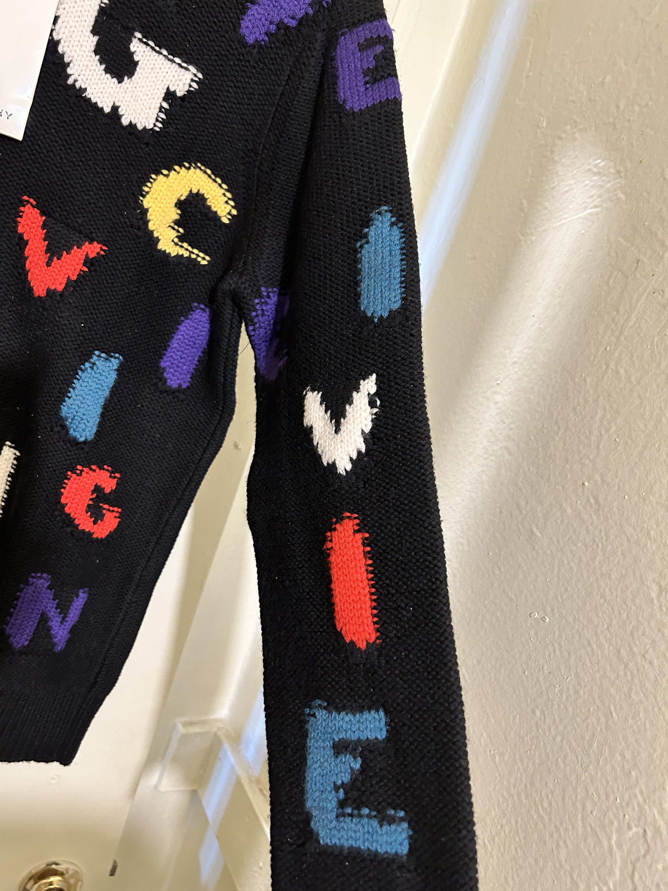 Givenchy jacquard logo intarsia sweater letter Size US M / EU 48-50 / 2 - 6 Thumbnail