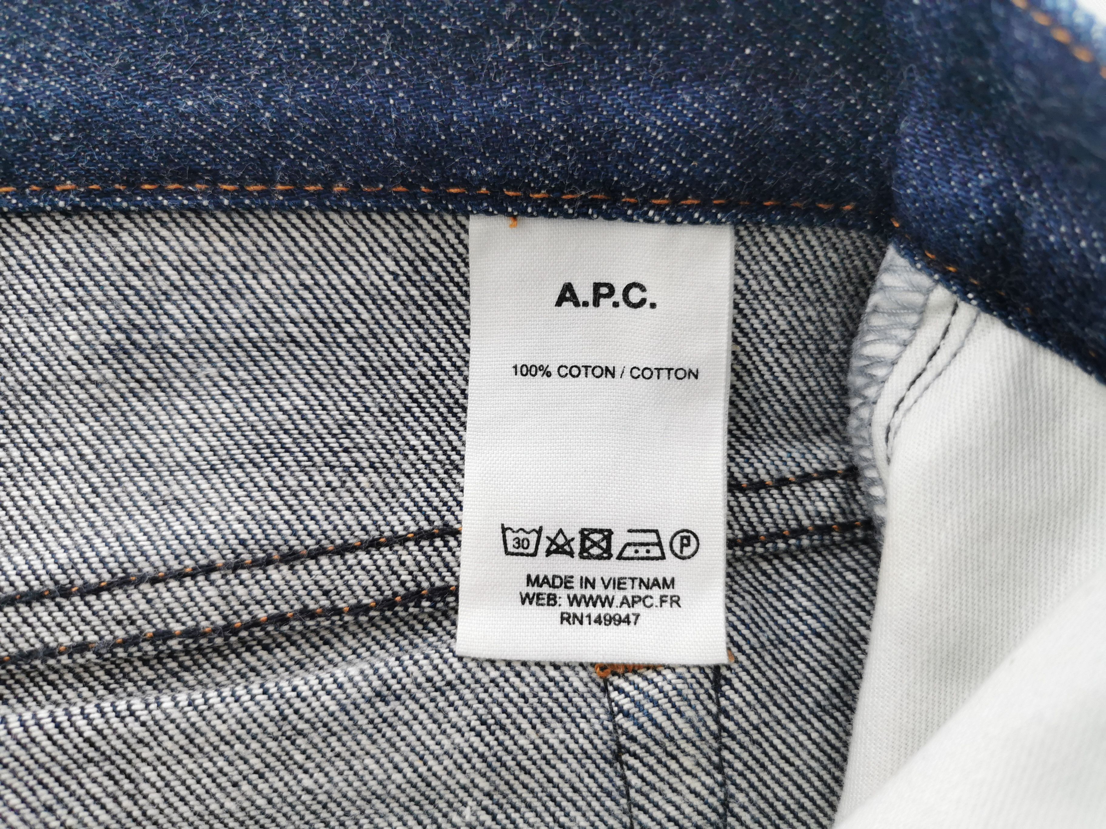 A.P.C. Vintage A.P.C. Selvedge Denim Jeans Pants Size 34/32x34 Size US 34 / EU 50 - 9 Thumbnail
