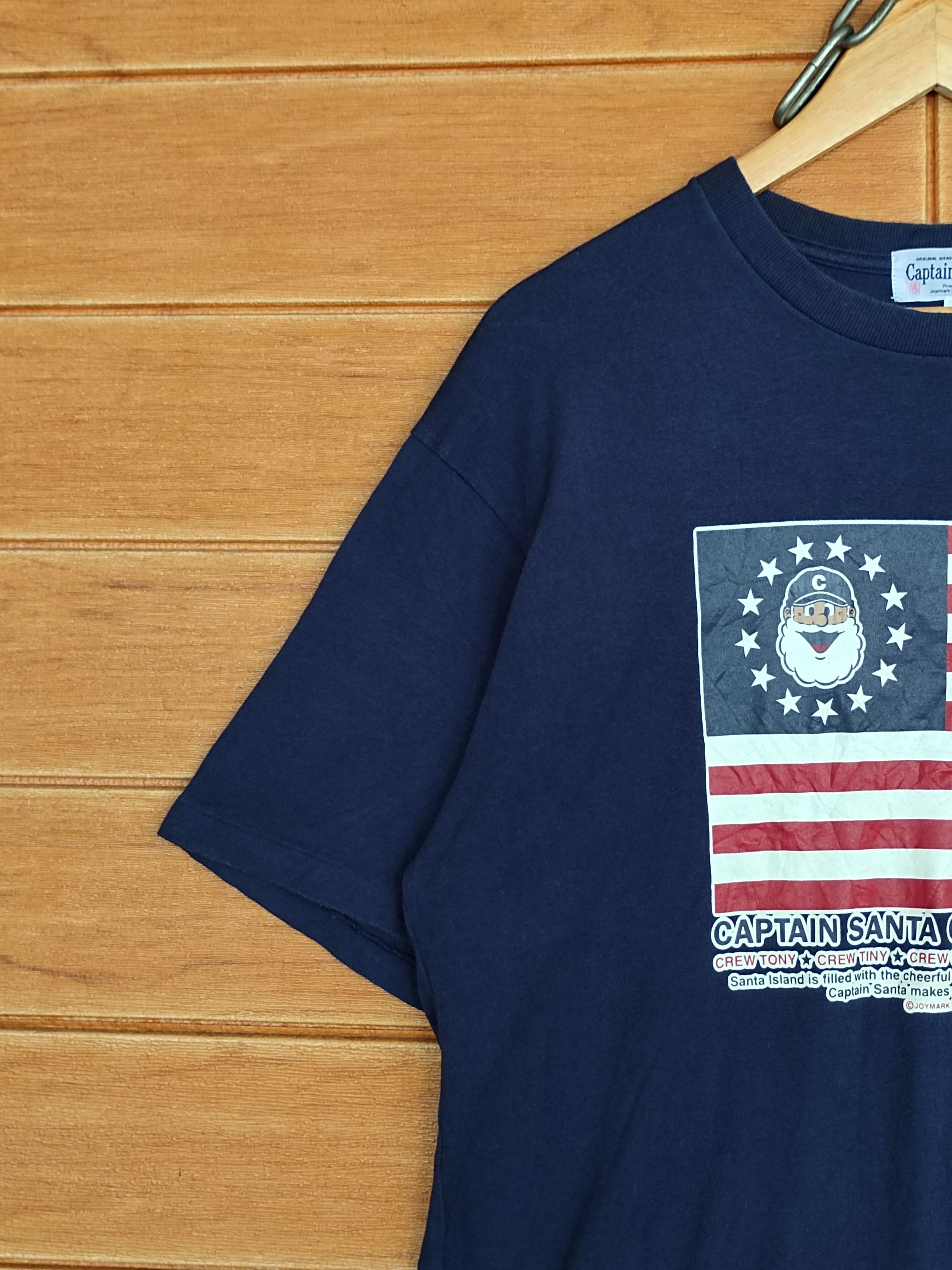 Vintage Vintage Captain Santa Club America Flag T-Shirt Size US M / EU 48-50 / 2 - 6 Thumbnail