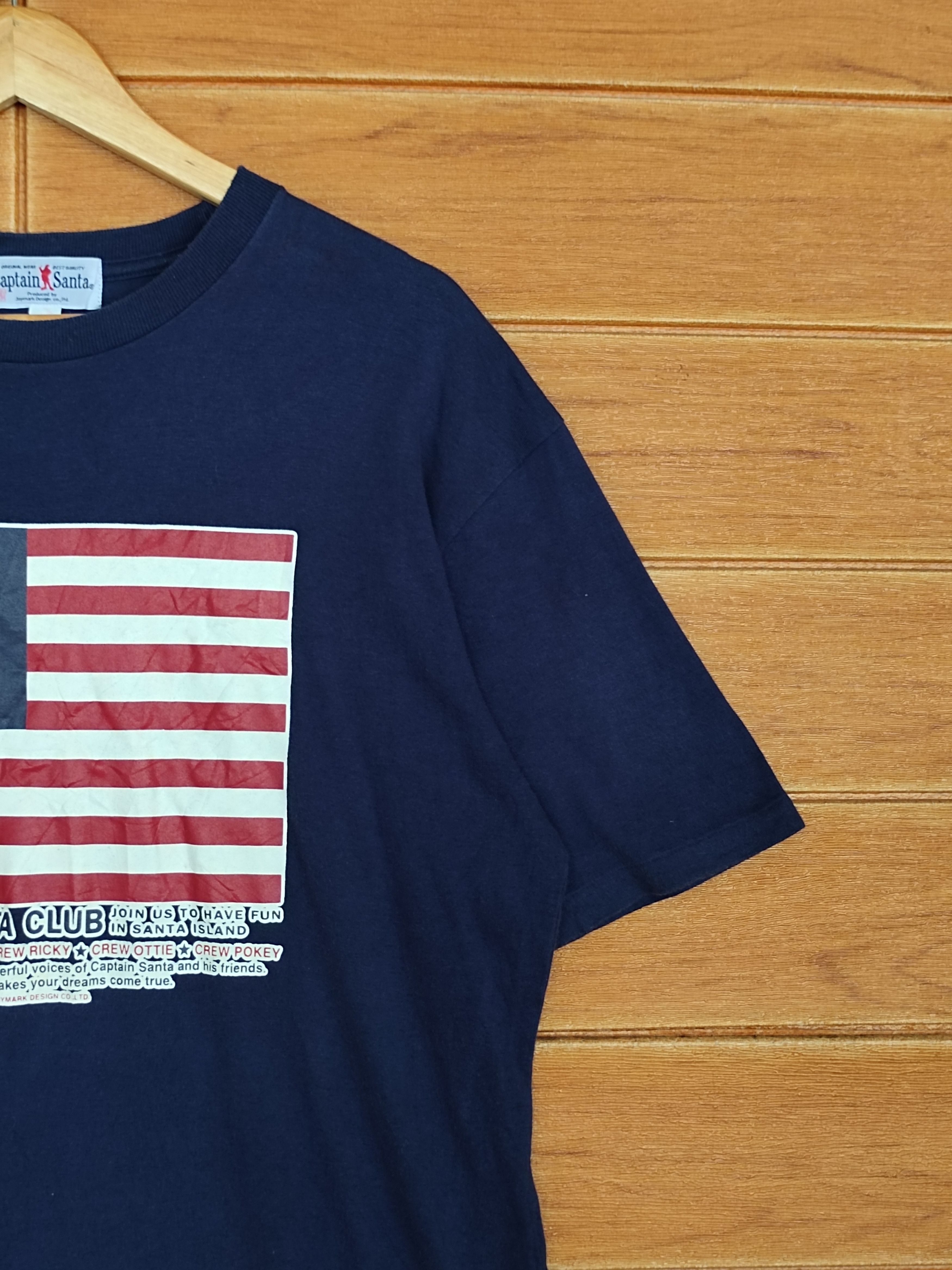 Vintage Vintage Captain Santa Club America Flag T-Shirt Size US M / EU 48-50 / 2 - 5 Thumbnail