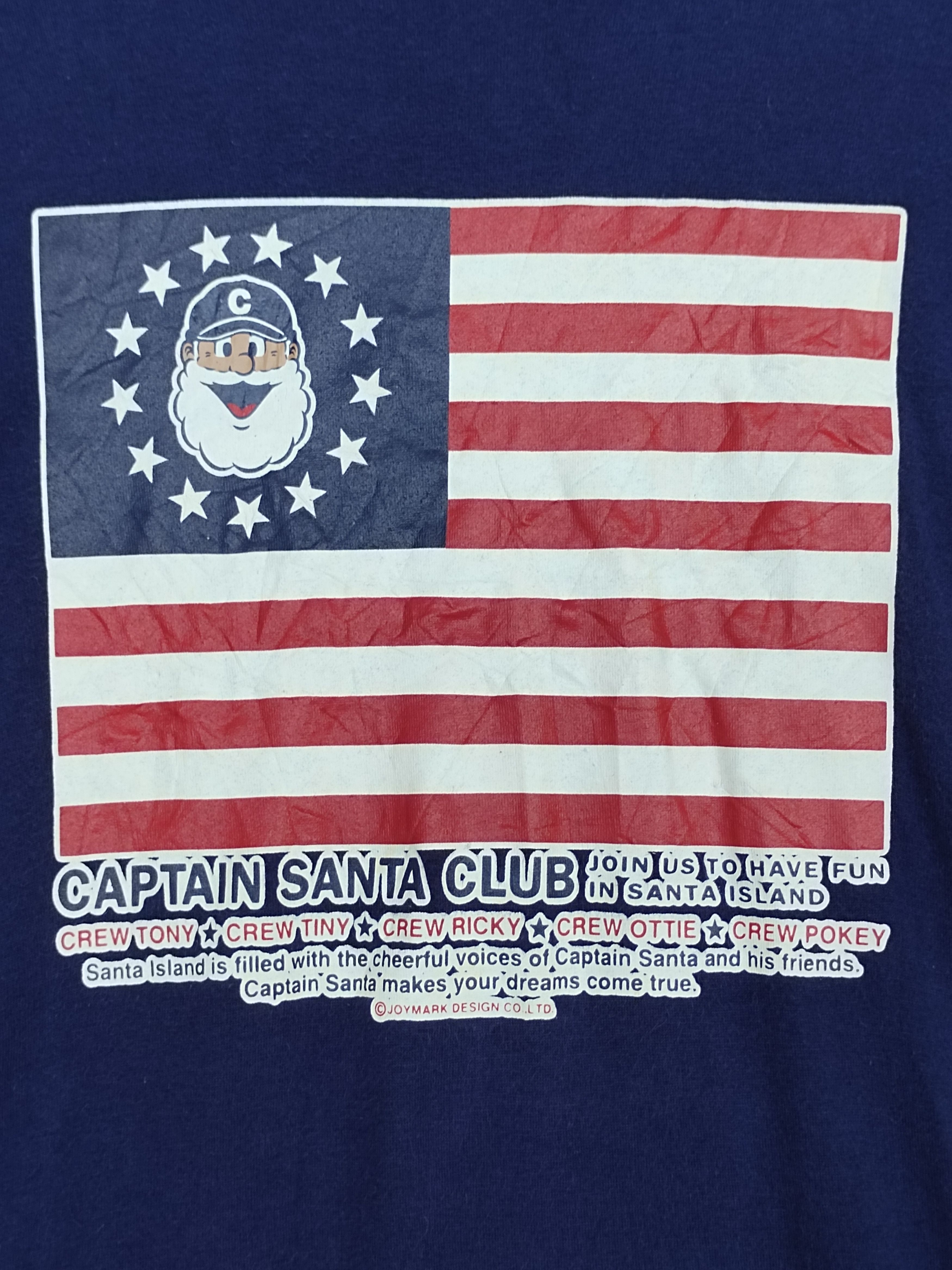 Vintage Vintage Captain Santa Club America Flag T-Shirt Size US M / EU 48-50 / 2 - 2 Thumbnail