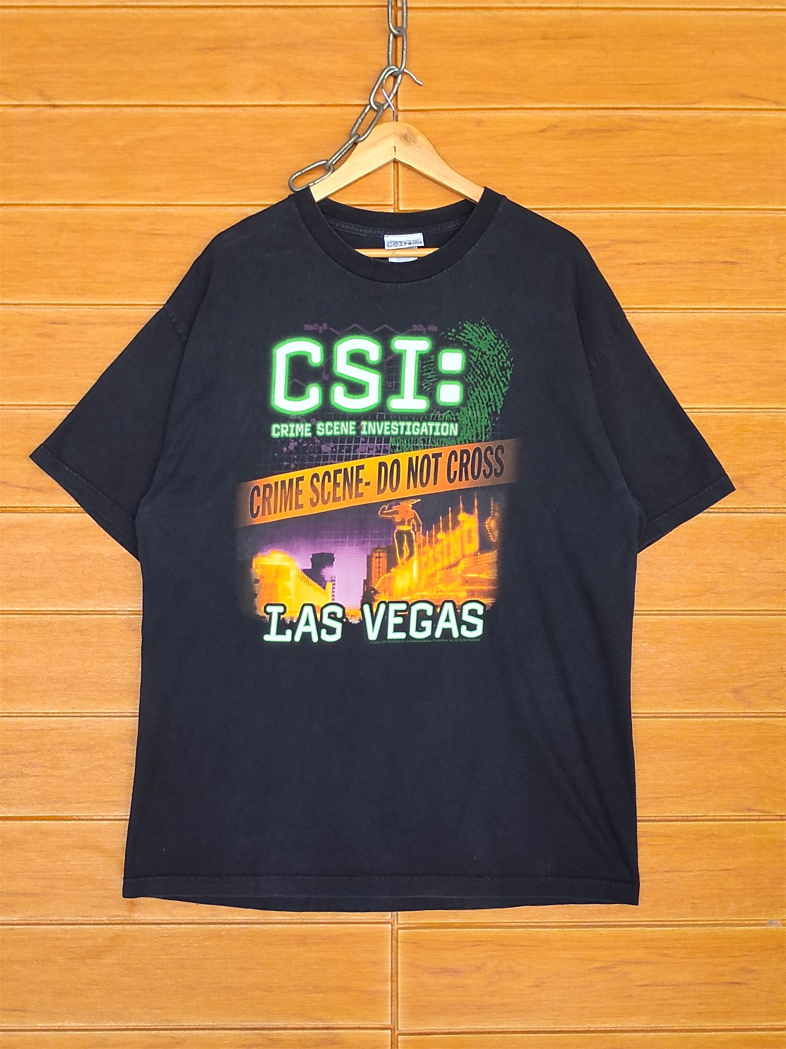 Vintage Vintage 2003 CSI: Crime Scene Investigation LA T-Shirt Size US XL / EU 56 / 4 - 1 Thumbnail