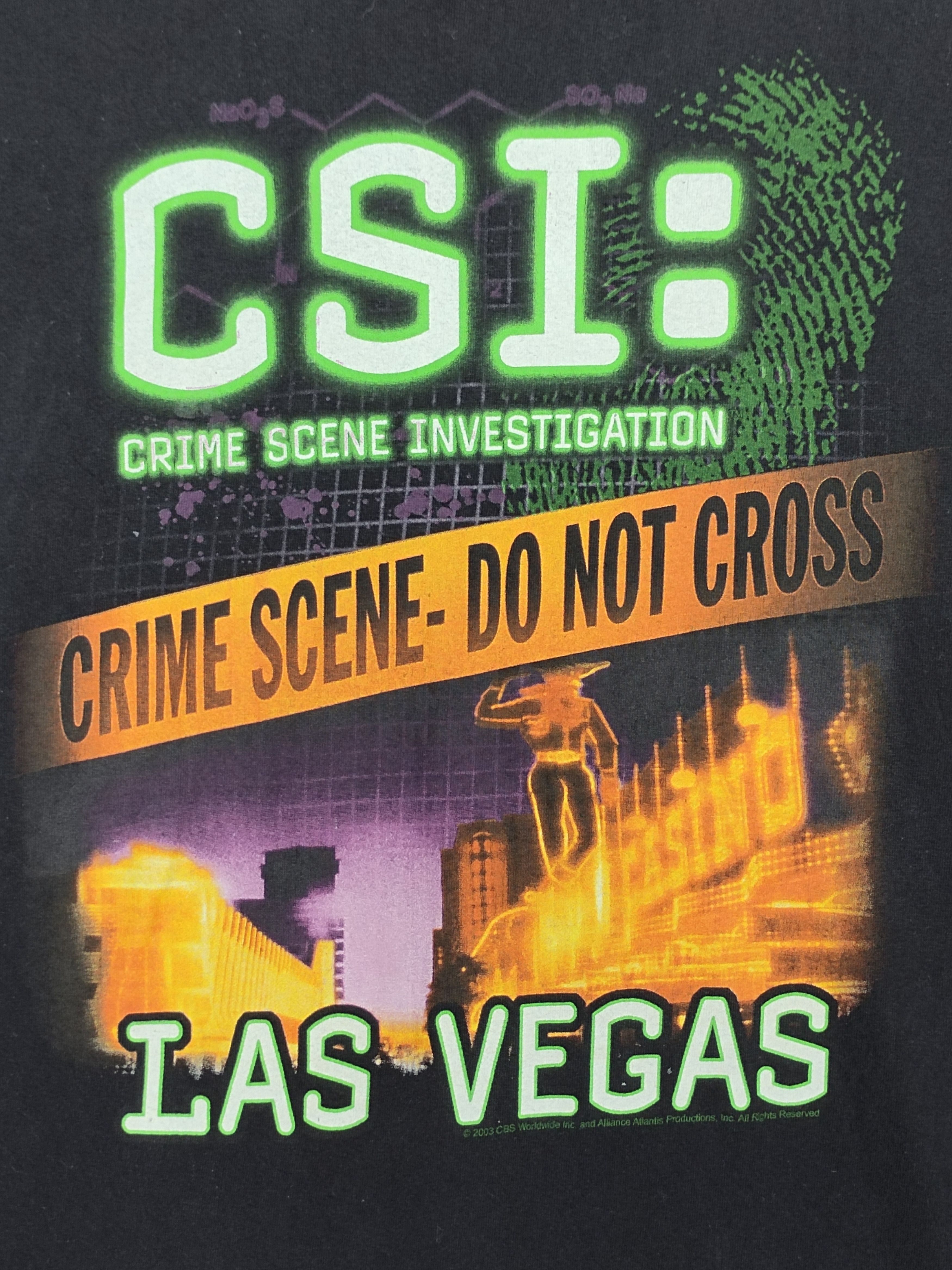 Vintage Vintage 2003 CSI: Crime Scene Investigation LA T-Shirt Size US XL / EU 56 / 4 - 2 Thumbnail