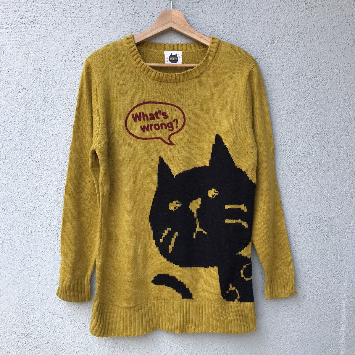 Aran Isles Knitwear Vintage Stippy Cat Motive Pullover Knitwear Size US M / EU 48-50 / 2 - 1 Thumbnail