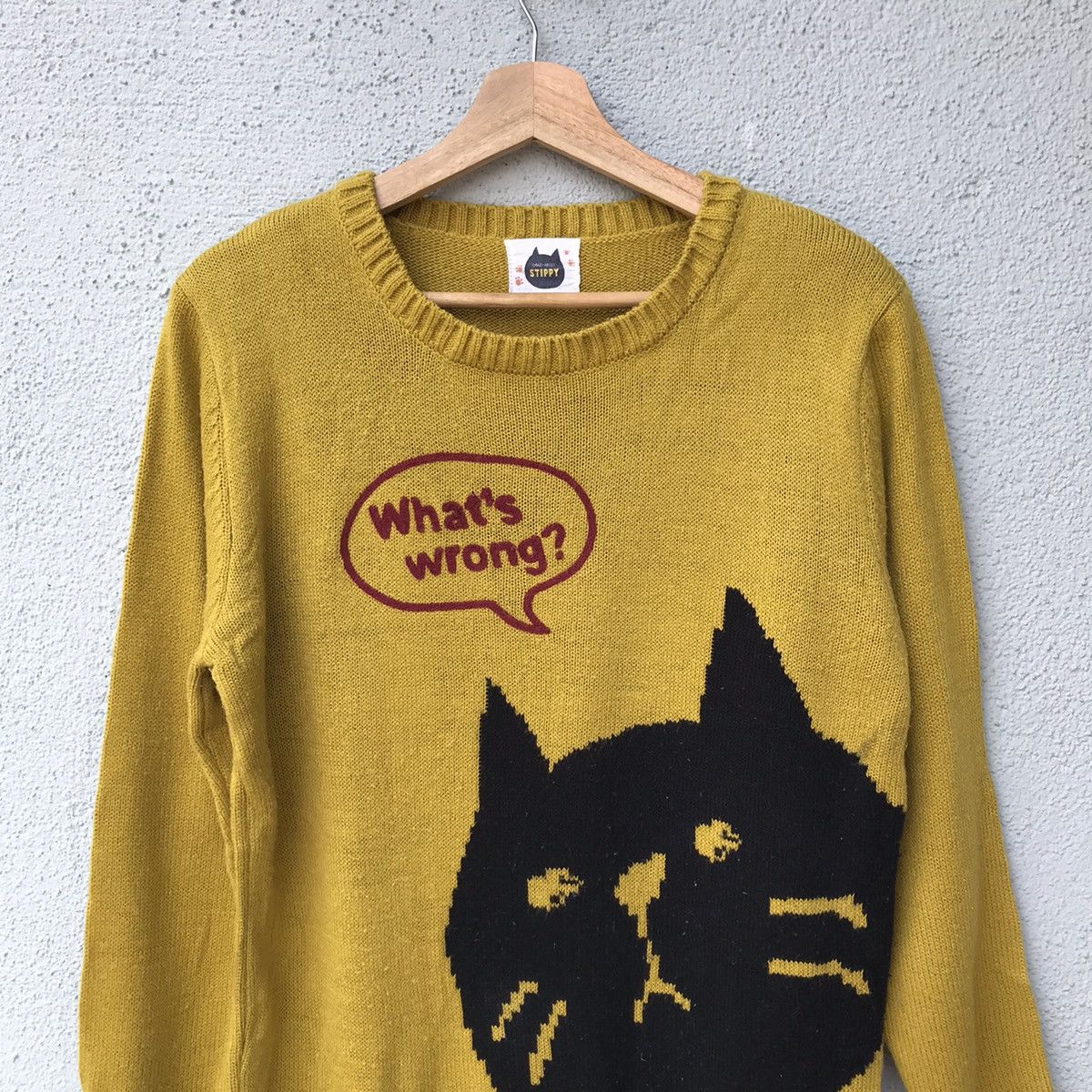 Aran Isles Knitwear Vintage Stippy Cat Motive Pullover Knitwear Size US M / EU 48-50 / 2 - 2 Thumbnail