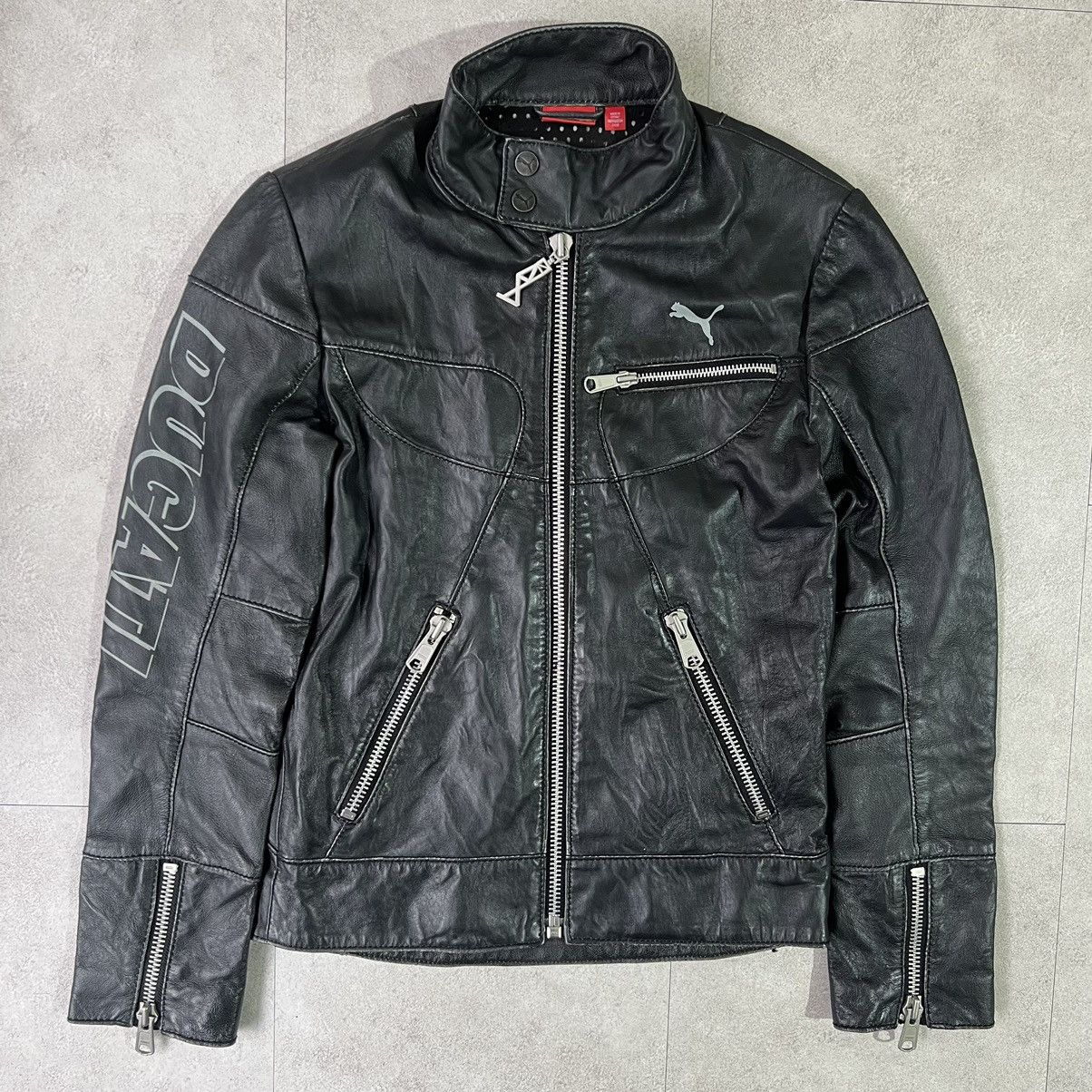 Ducati puma leather jacket online