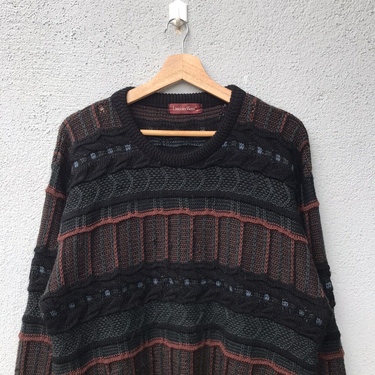 Aran Isles Knitwear Vintage LincolnMast Cable Knit Jumper Knitwear Sweater Size US L / EU 52-54 / 3 - 2 Thumbnail