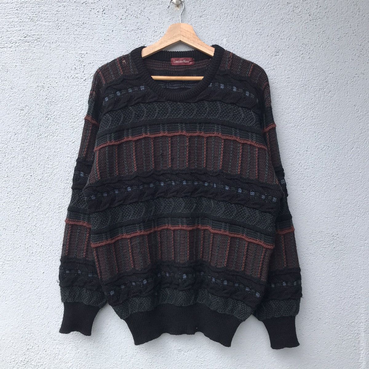 Aran Isles Knitwear Vintage LincolnMast Cable Knit Jumper Knitwear Sweater Size US L / EU 52-54 / 3 - 1 Thumbnail