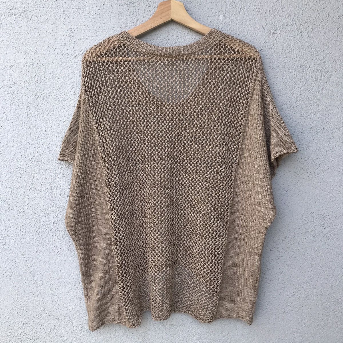 Japanese Brand Vintage Amourire Knit Mesh Crop Baggy Knitwear Size US L / EU 52-54 / 3 - 8 Thumbnail