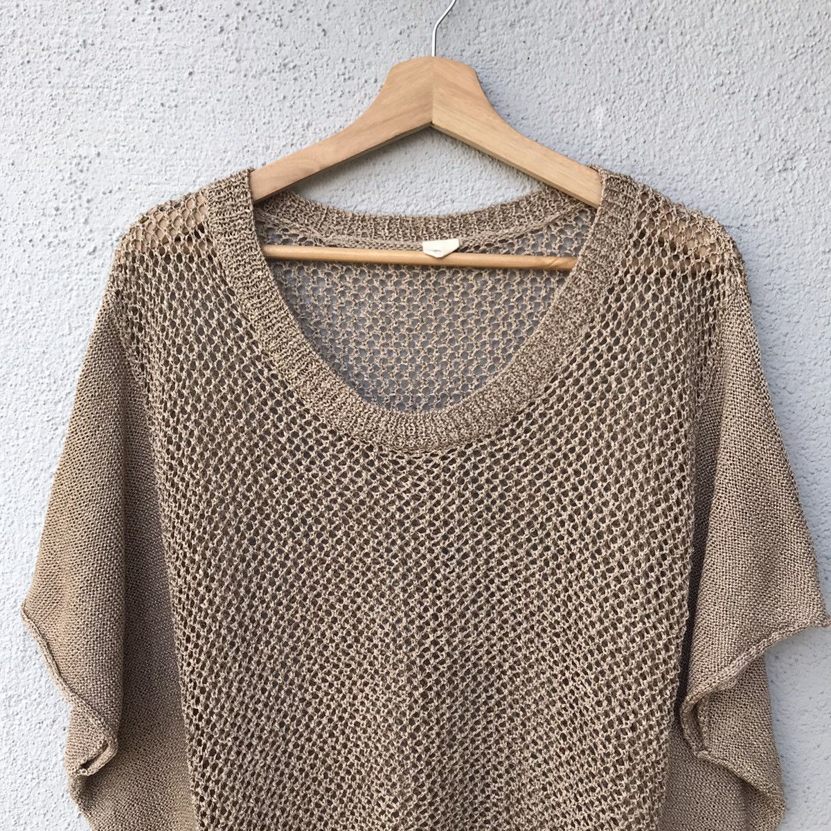 Japanese Brand Vintage Amourire Knit Mesh Crop Baggy Knitwear Size US L / EU 52-54 / 3 - 2 Thumbnail